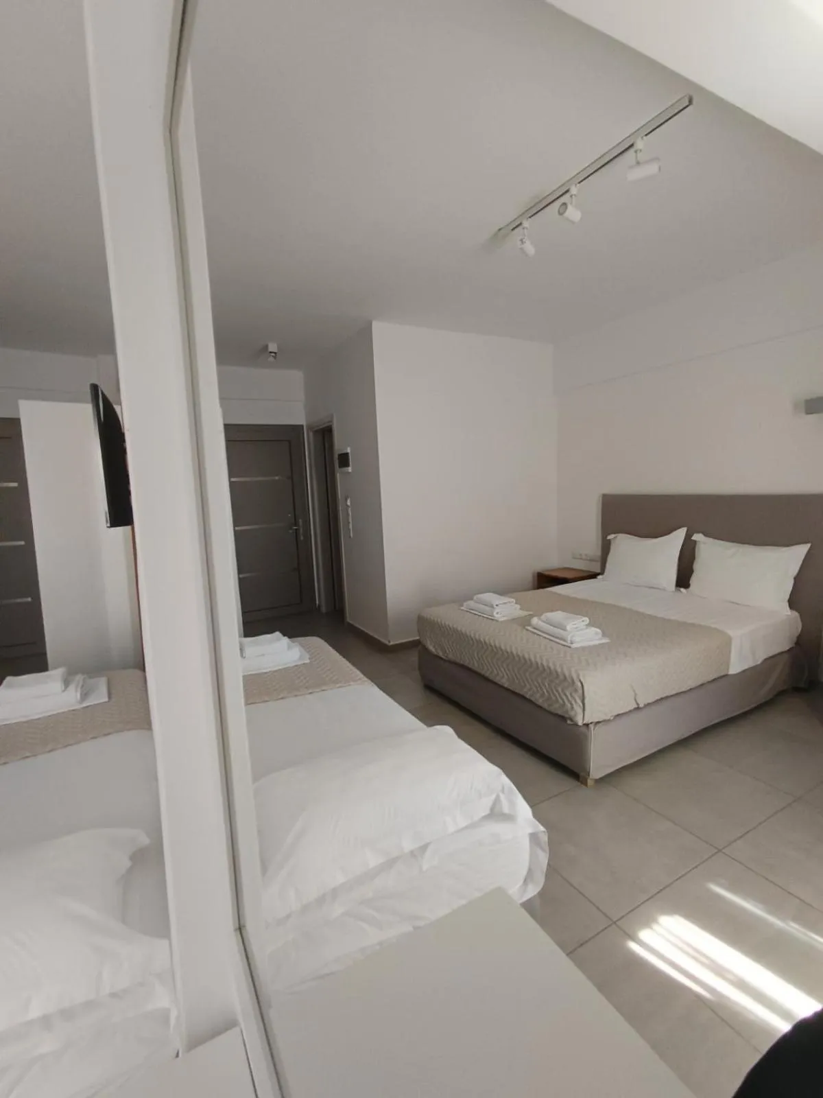 Bed in Stavros Beach Hotel