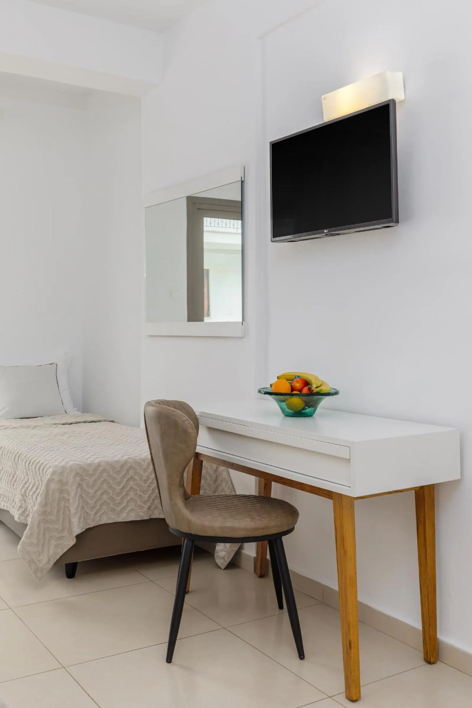 Bed in Stavros Beach Hotel