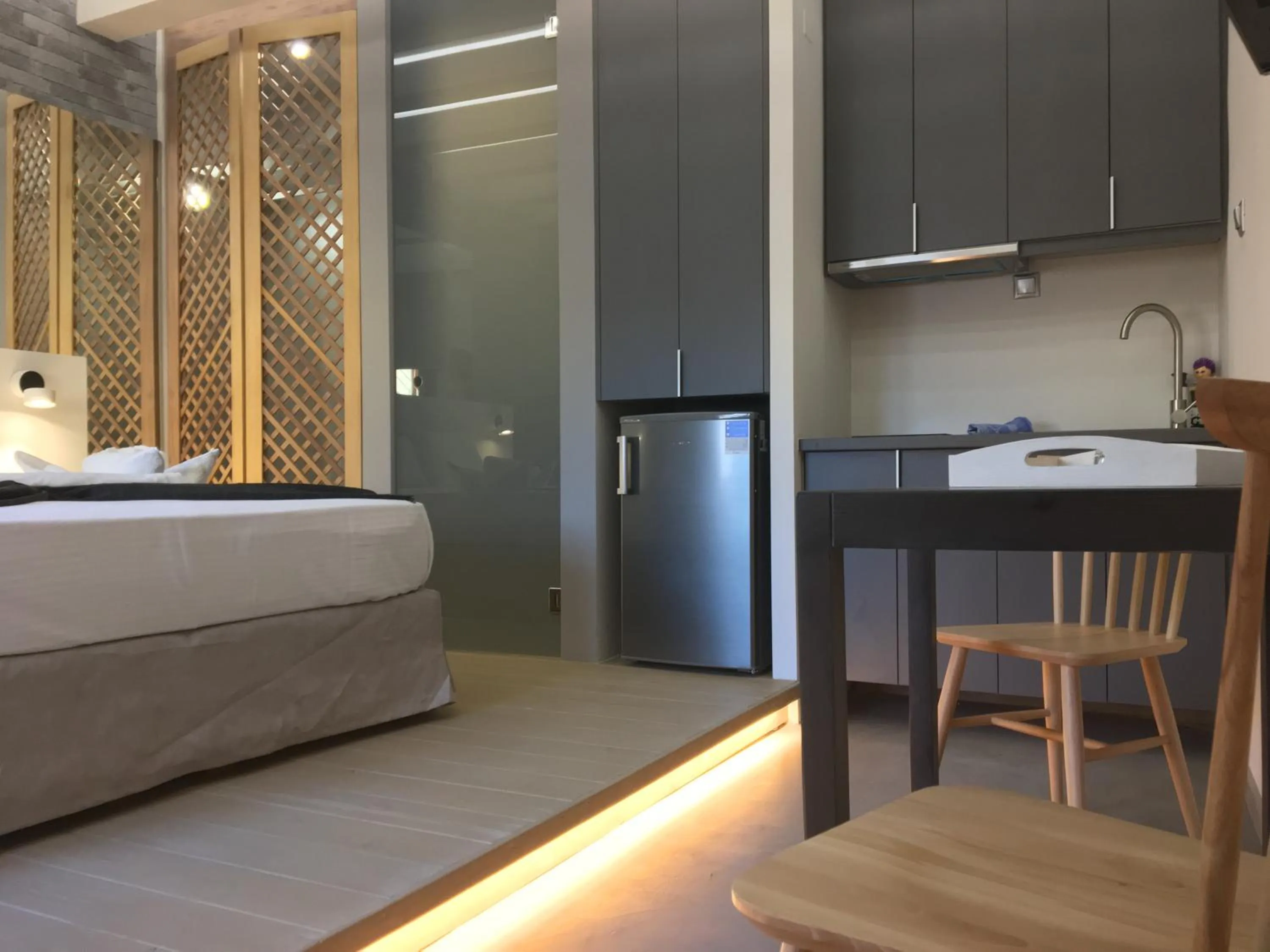 Coffee/tea facilities, Bed in Barbara Studios