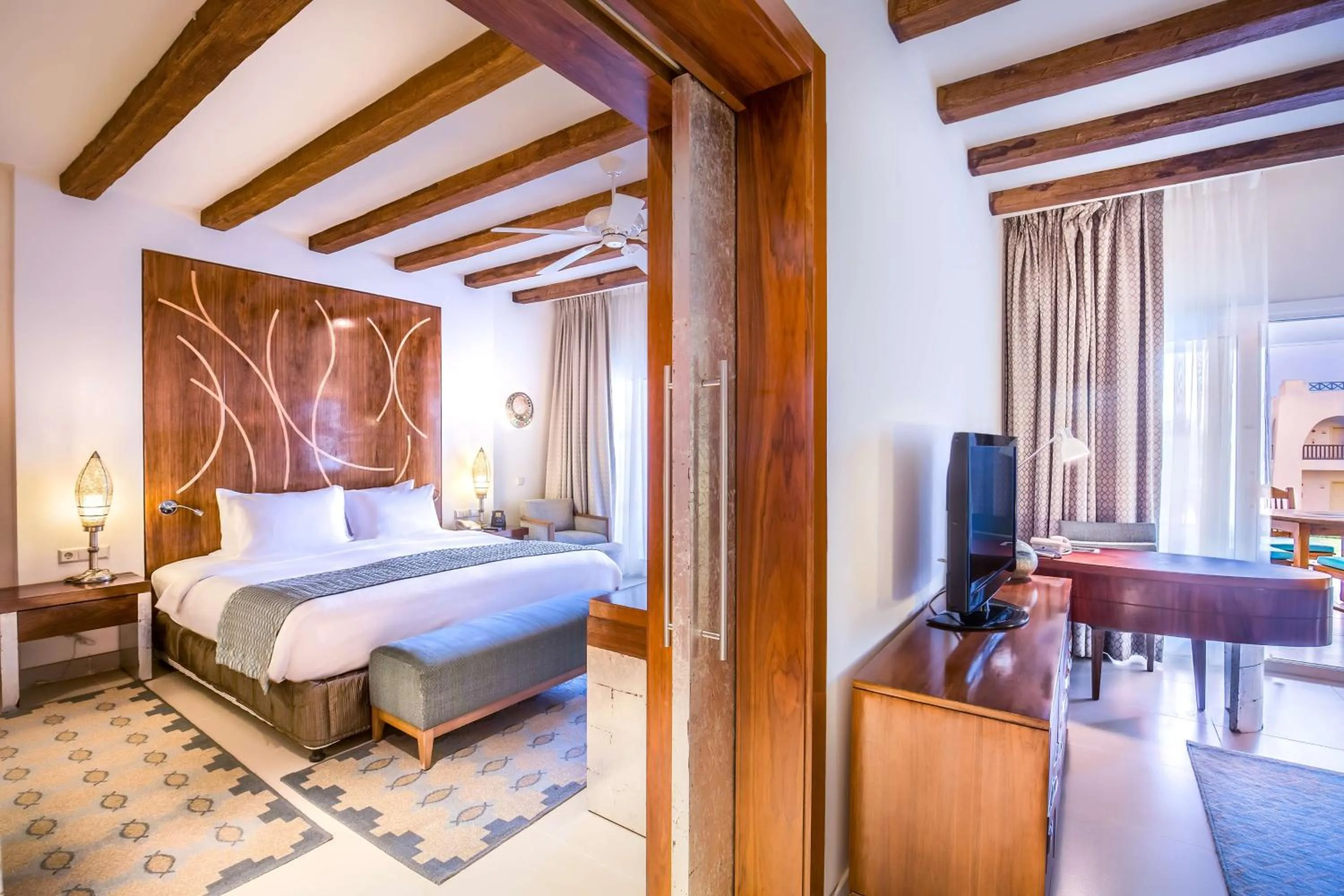 Photo of the whole room, Bed in Hilton Marsa Alam Nubian Resort