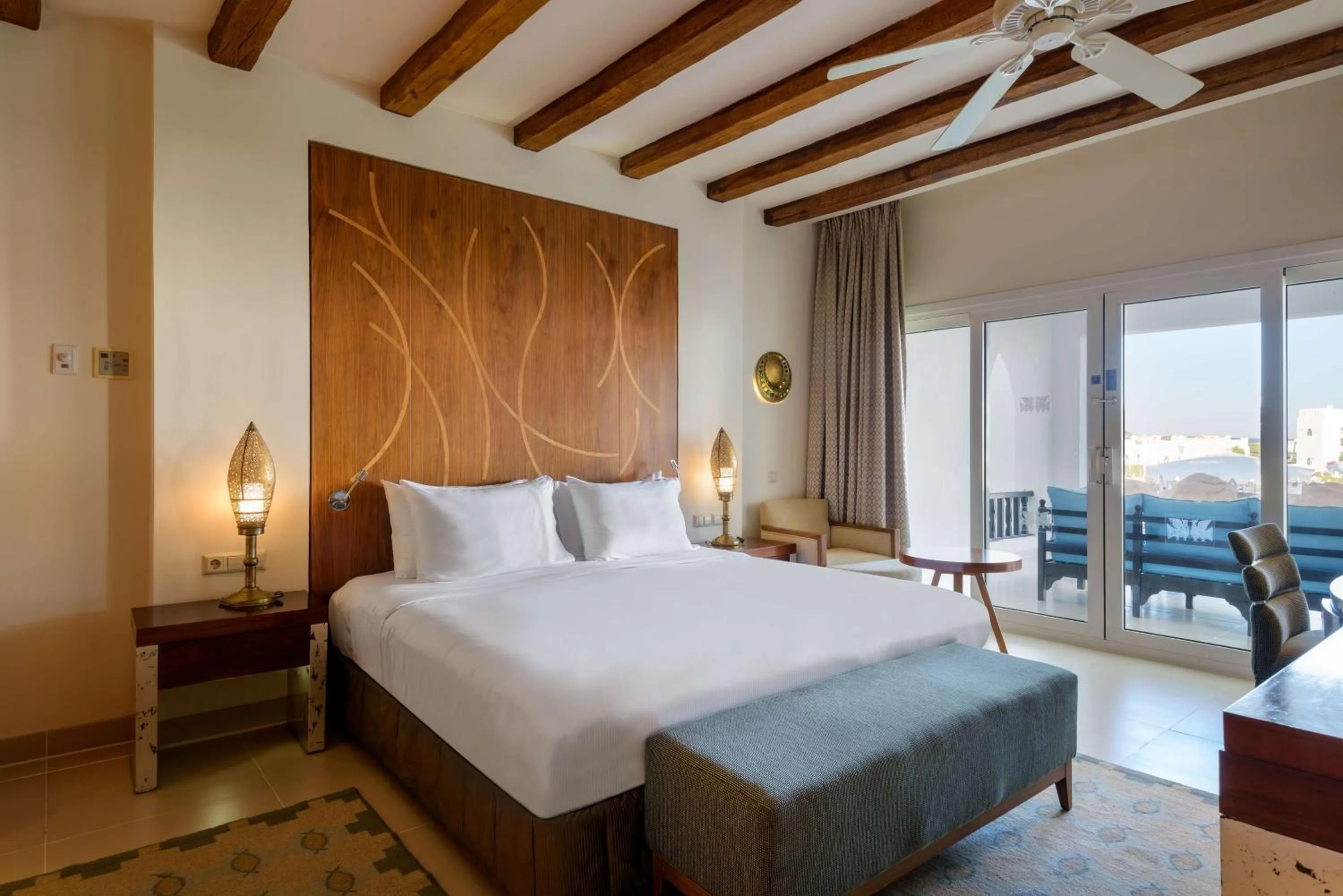 Bed in Hilton Marsa Alam Nubian Resort