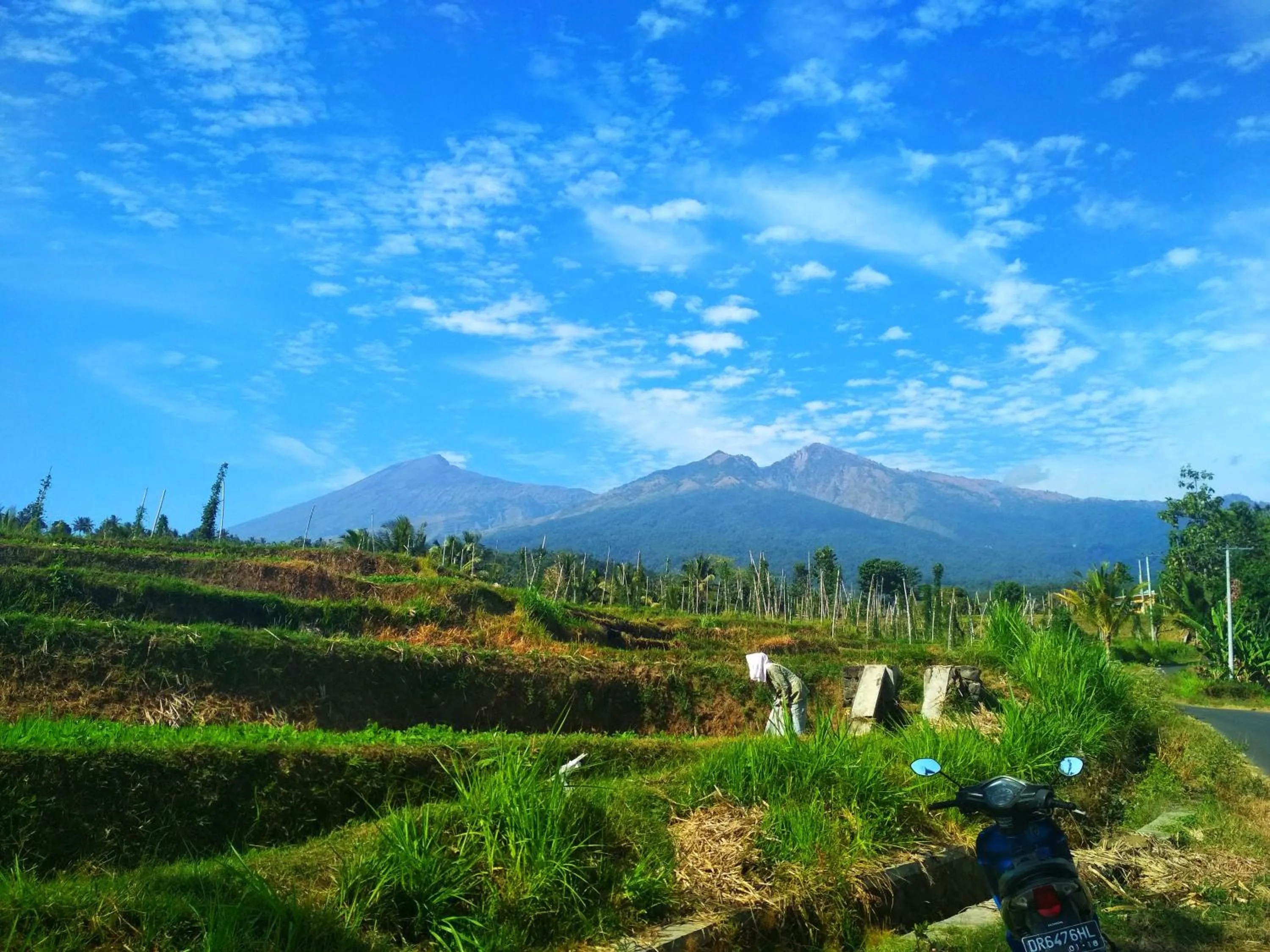 Natural landscape in Budaya Kaki Rinjani