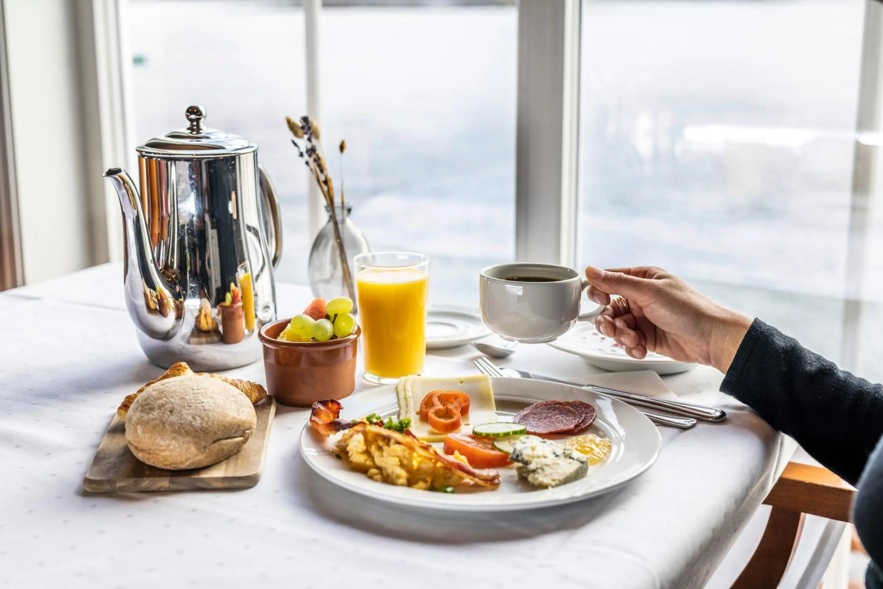 Breakfast in Finnøy Bryggehotell - by Classic Norway Hotels