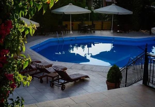 Pool view in Merope Hotel