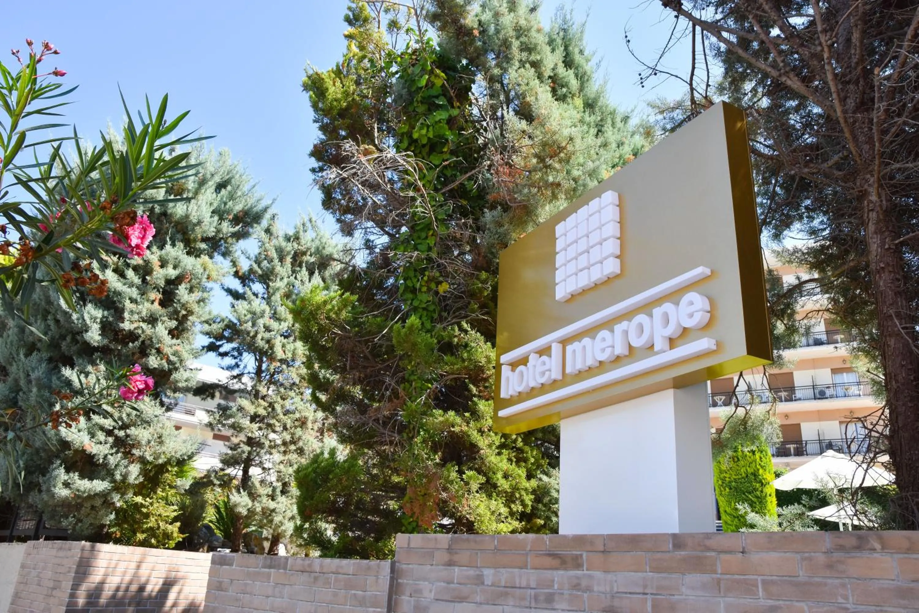 Property logo or sign in Merope Hotel