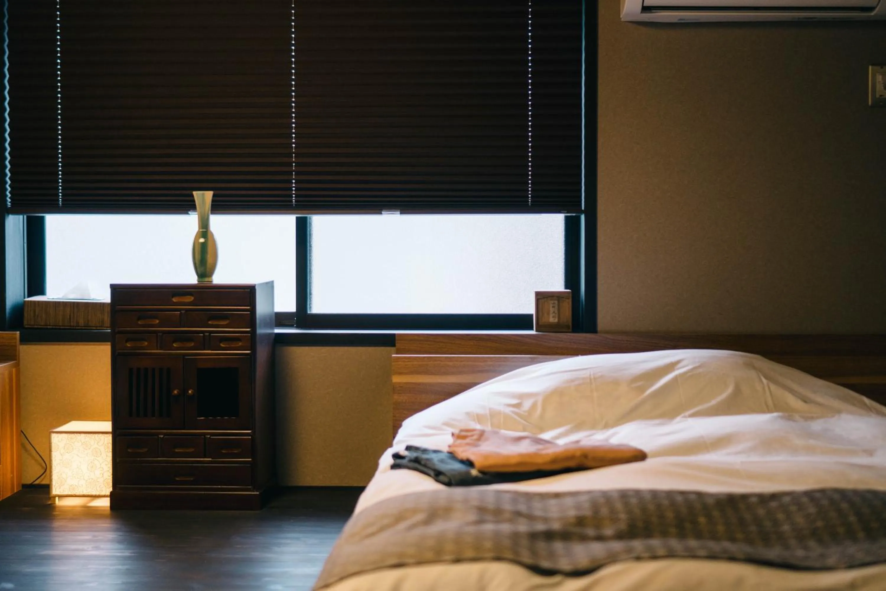 Bedroom, Bed in Miro Hachijo Genmachi Tei