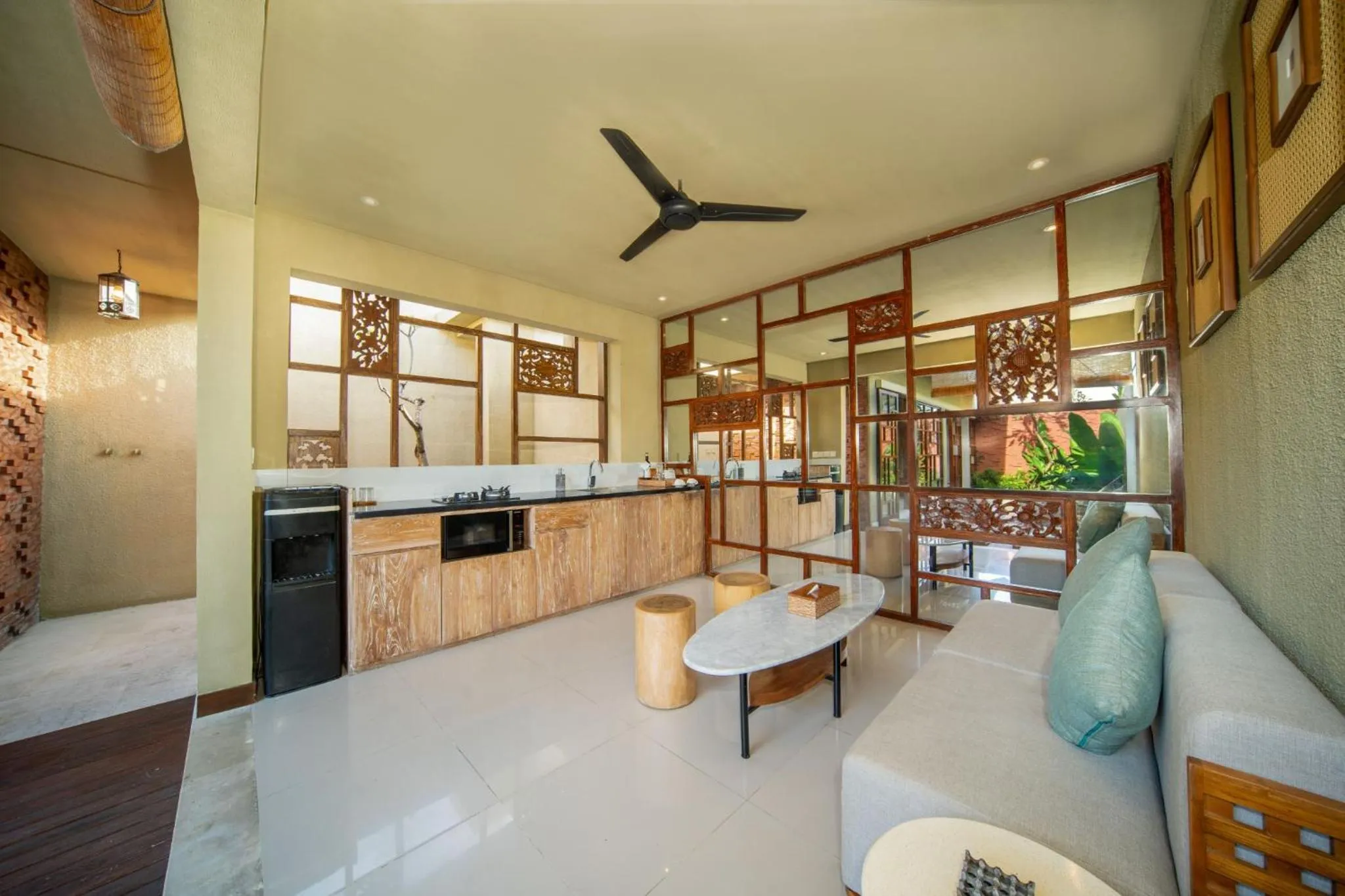 Living room in Manca Villa Canggu by Ini Vie Hospitality