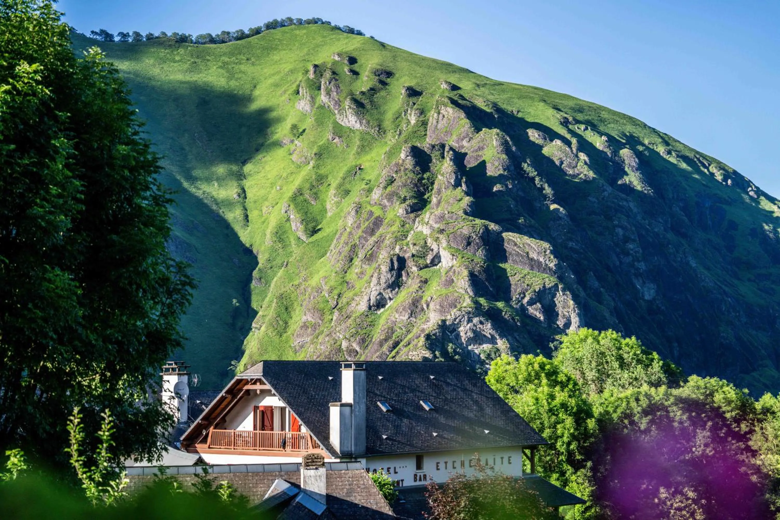 Property building in Logis Hôtel Etchemaïté