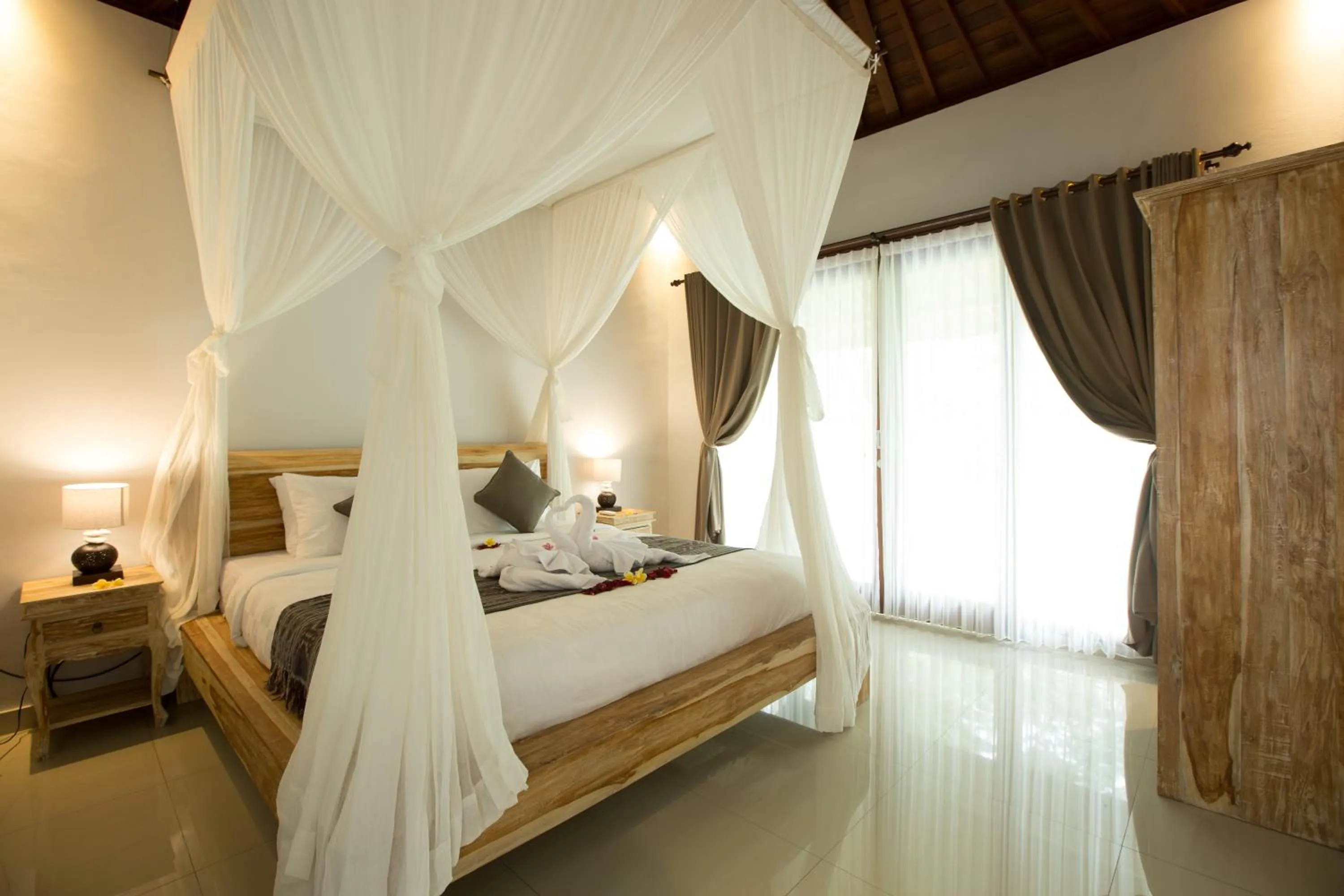 Bed in Parthi Puri Ubud