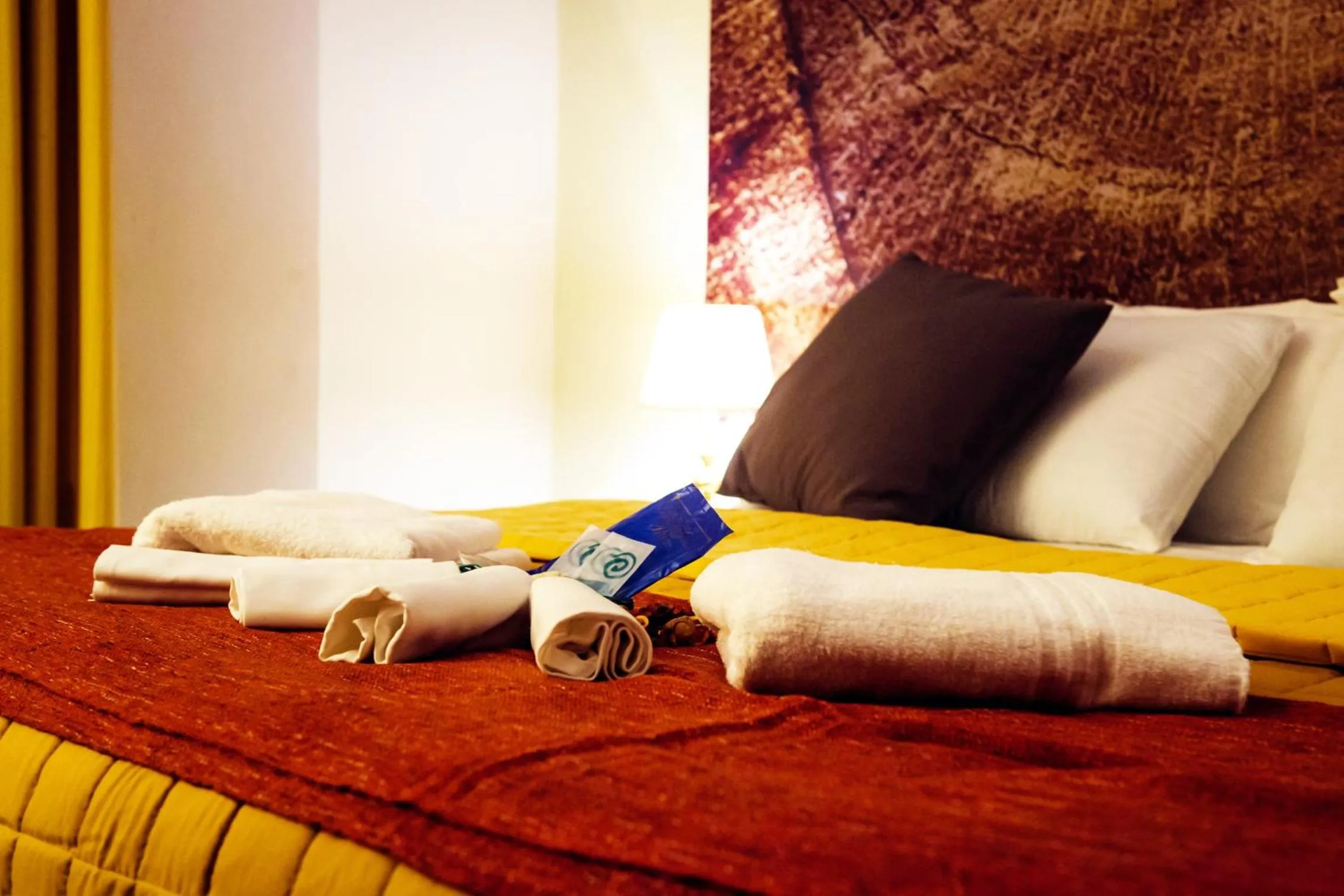 Bed in Hotel Palombella & Restaurant