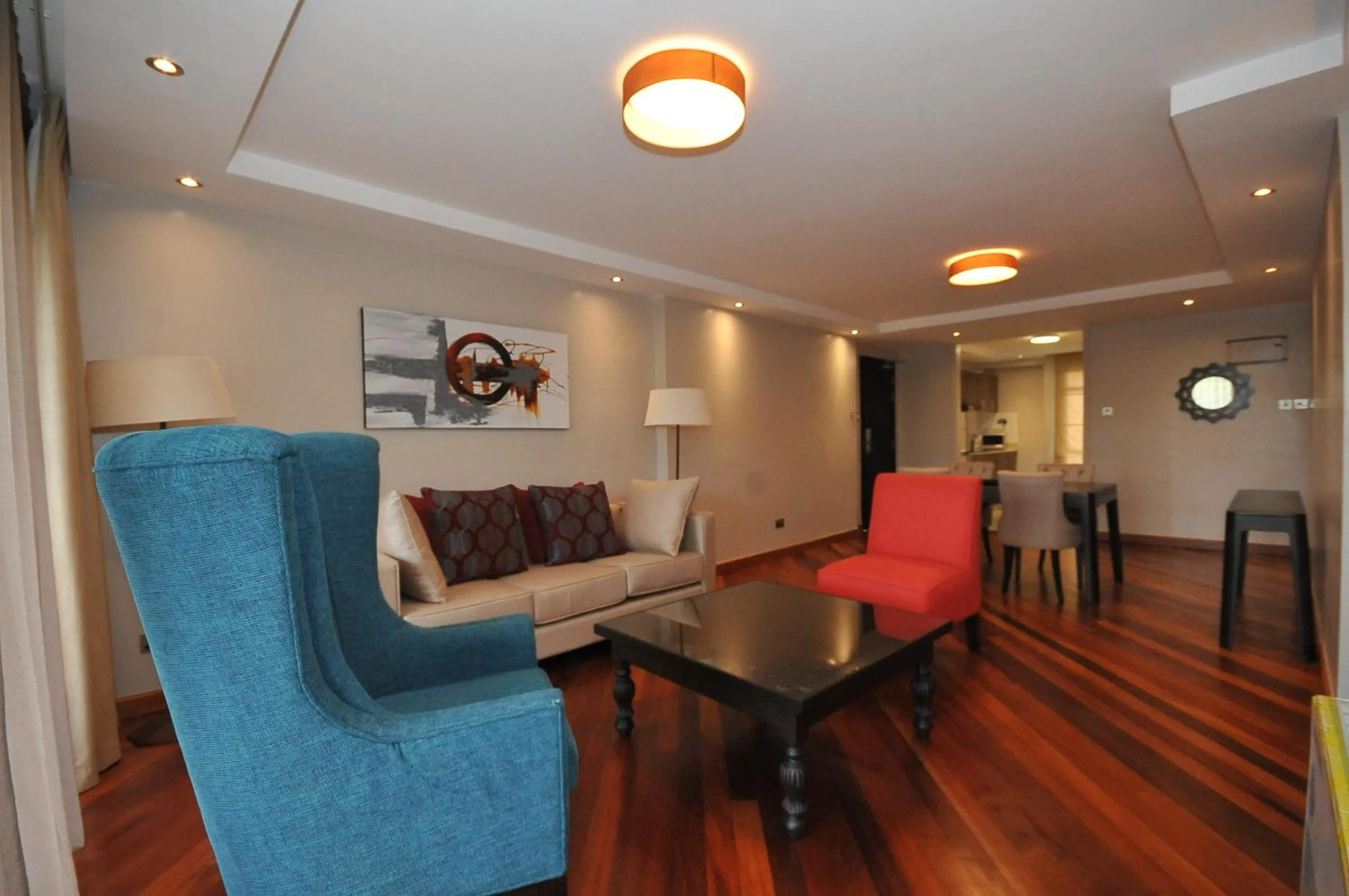 Living room in Longonot Place Serviced Apartment-Nairobi, City Centre CBD