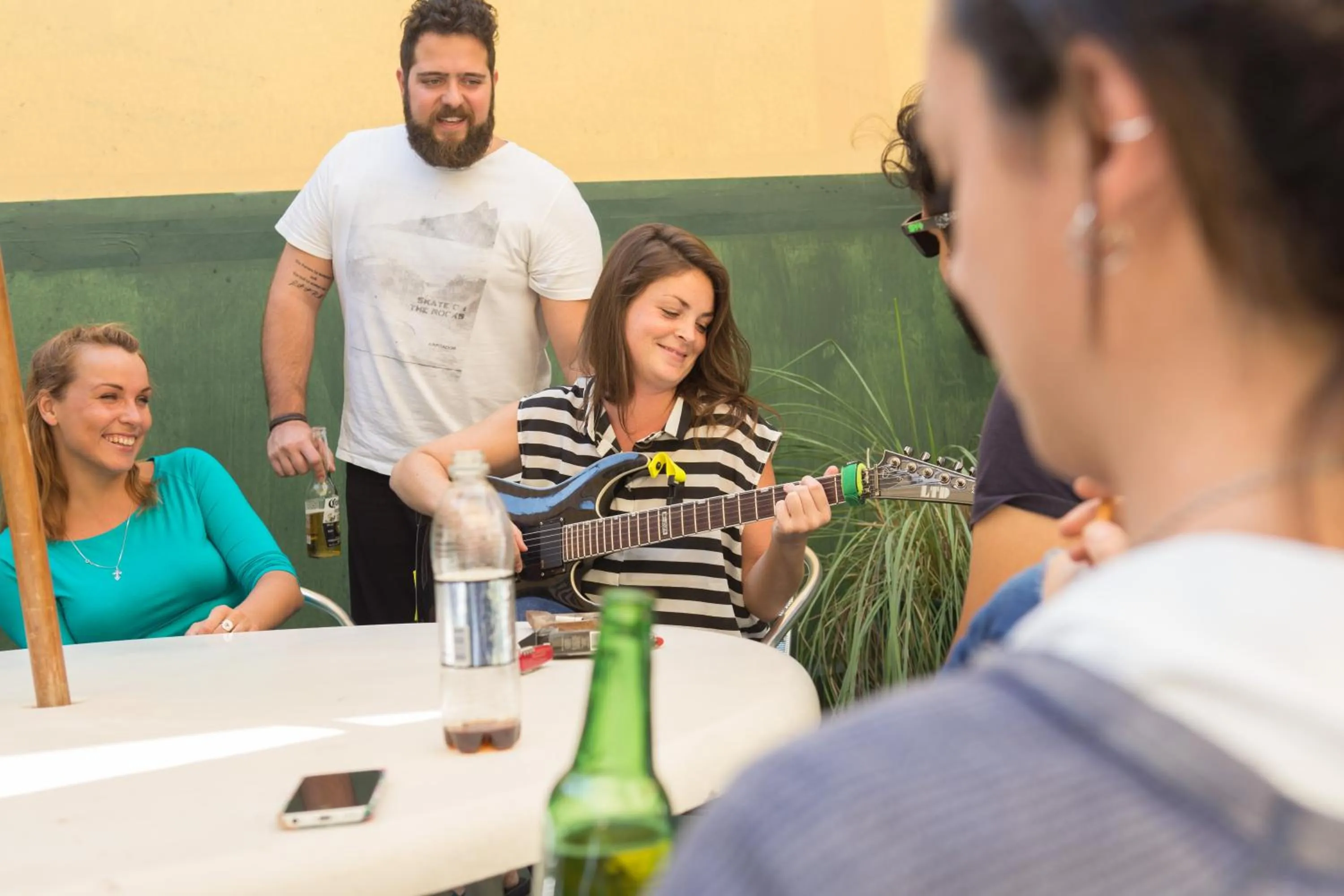 group of guests in BA Stop Hotel House