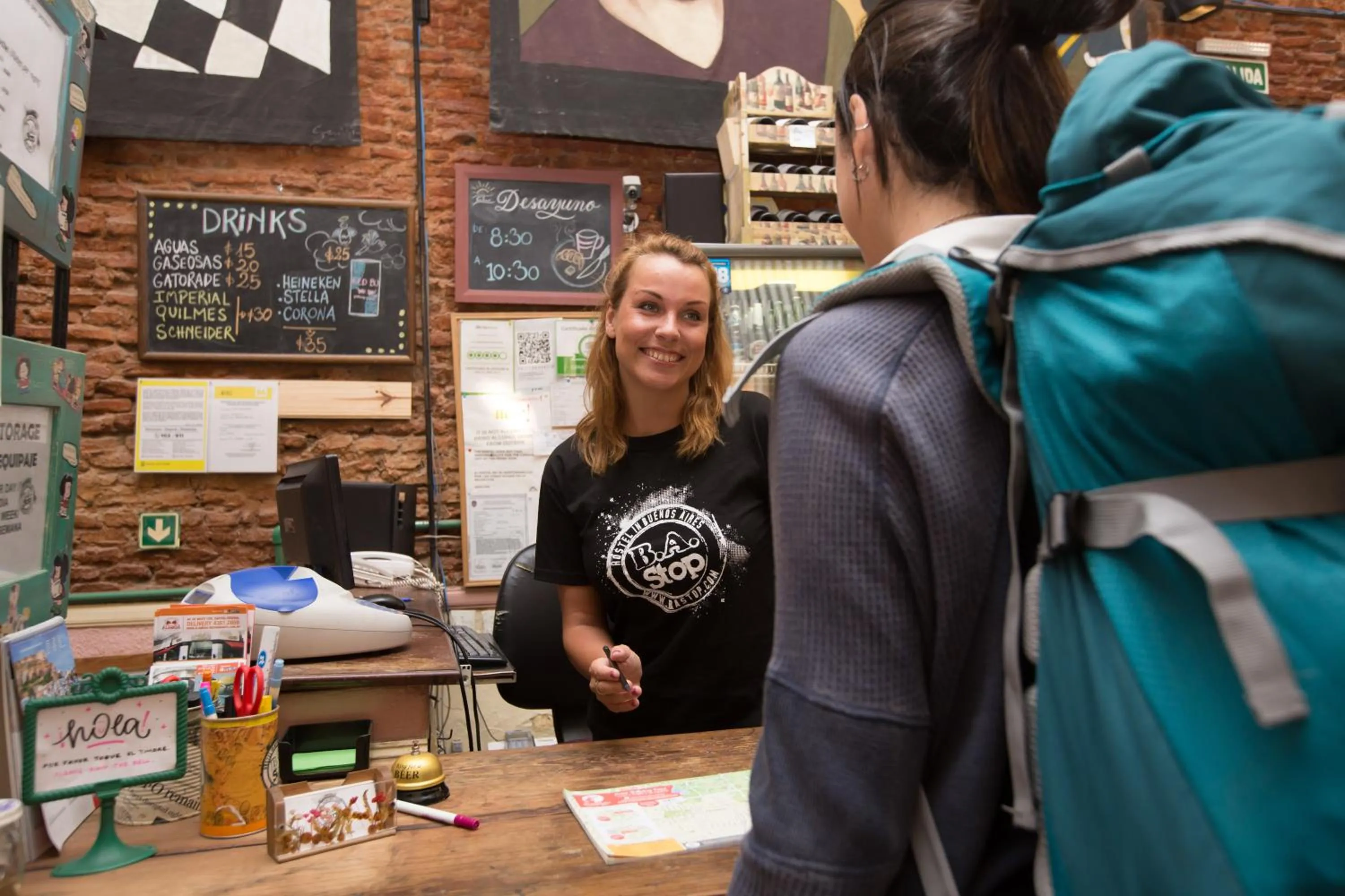 Staff in BA Stop Hotel House