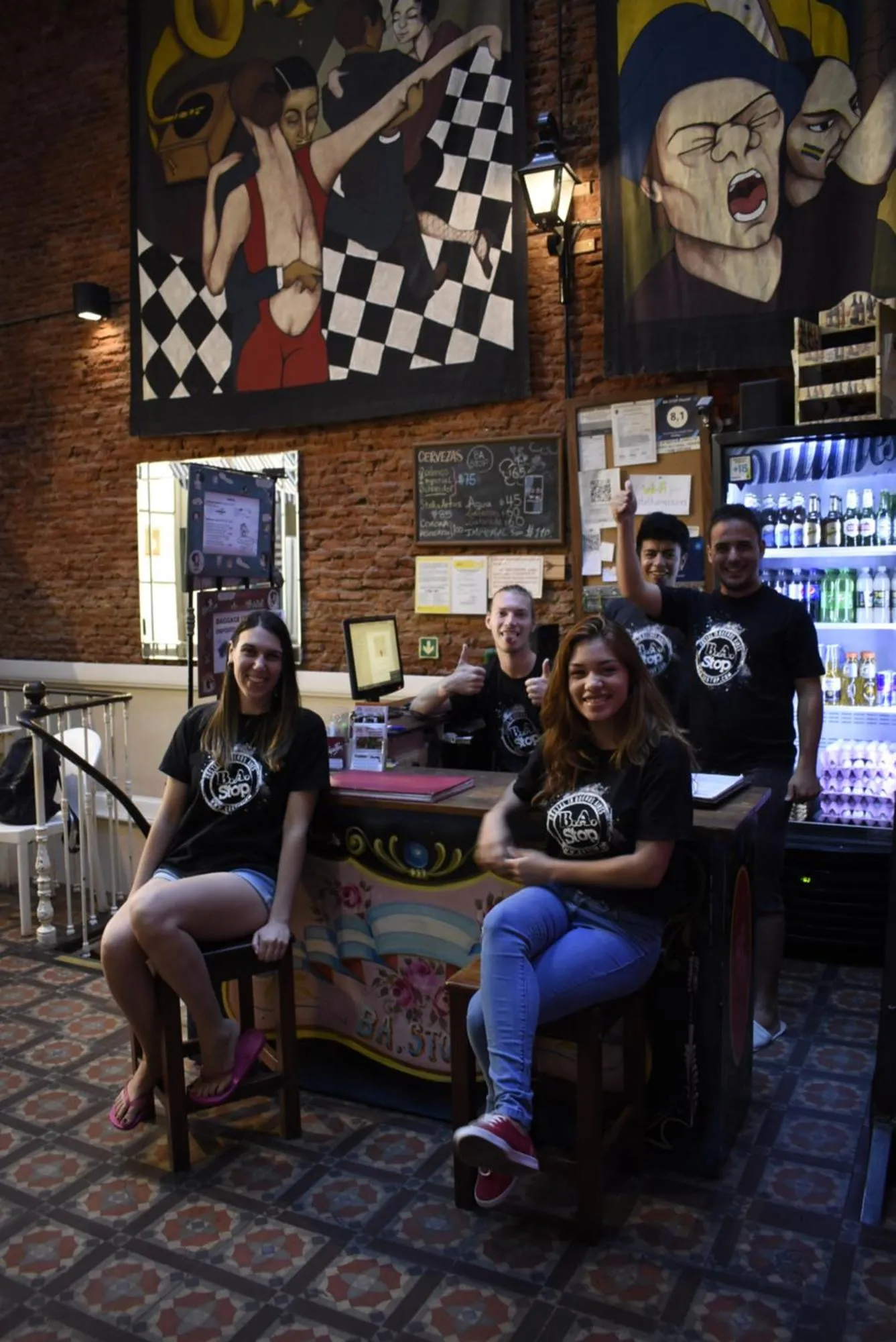 People in BA Stop Hotel House