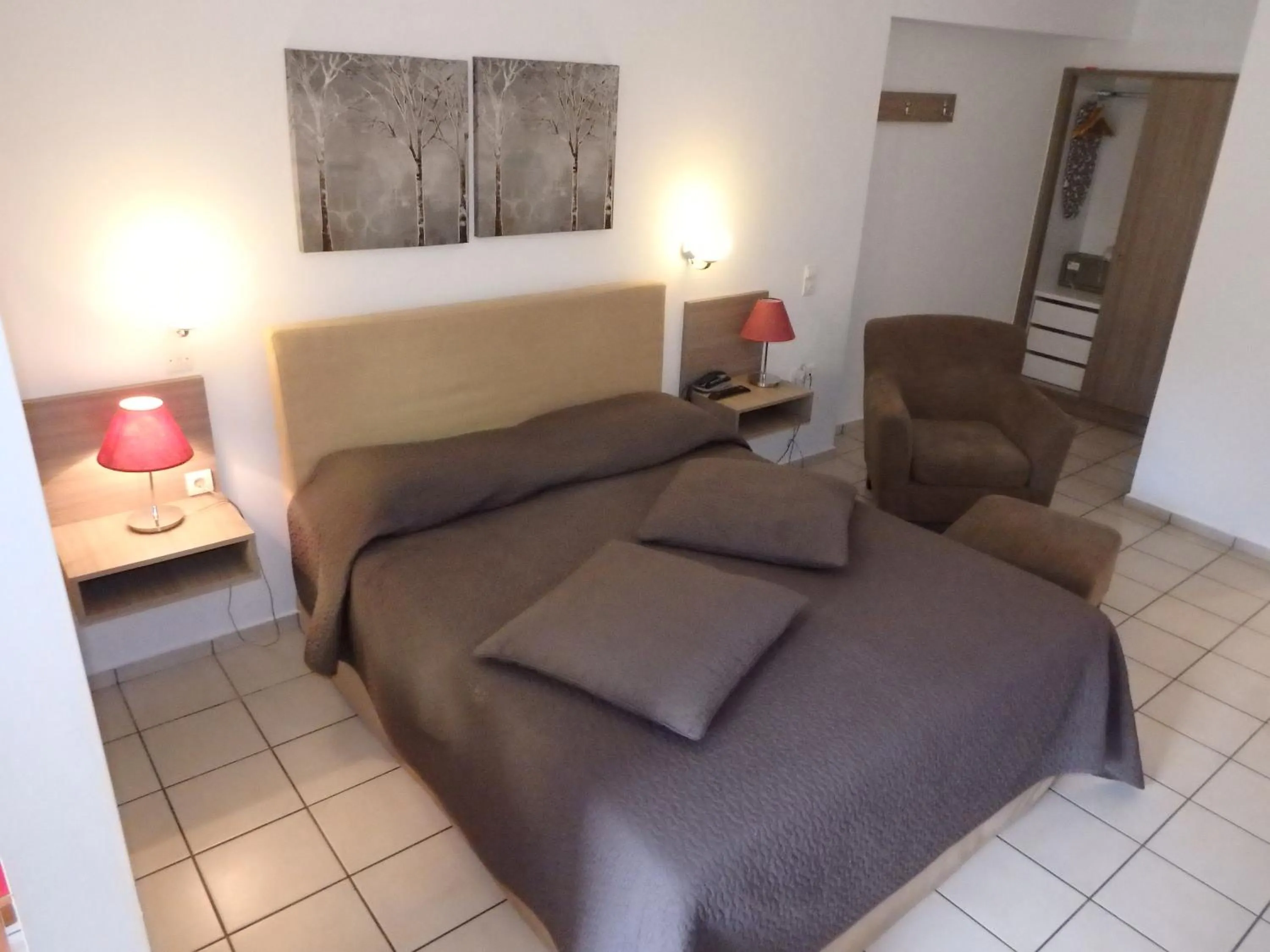 Bed in Hotel Christina