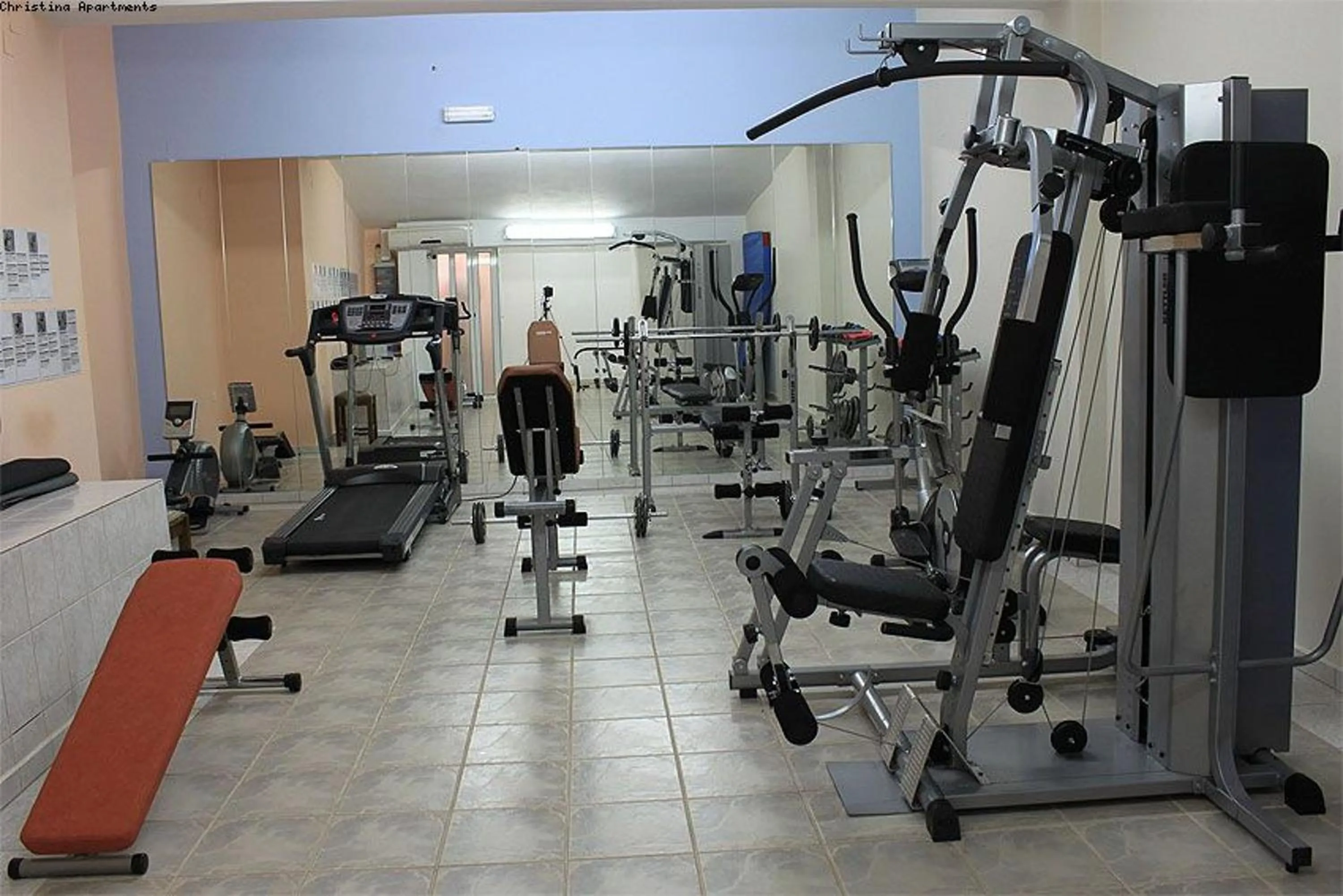 Fitness centre/facilities in Hotel Christina
