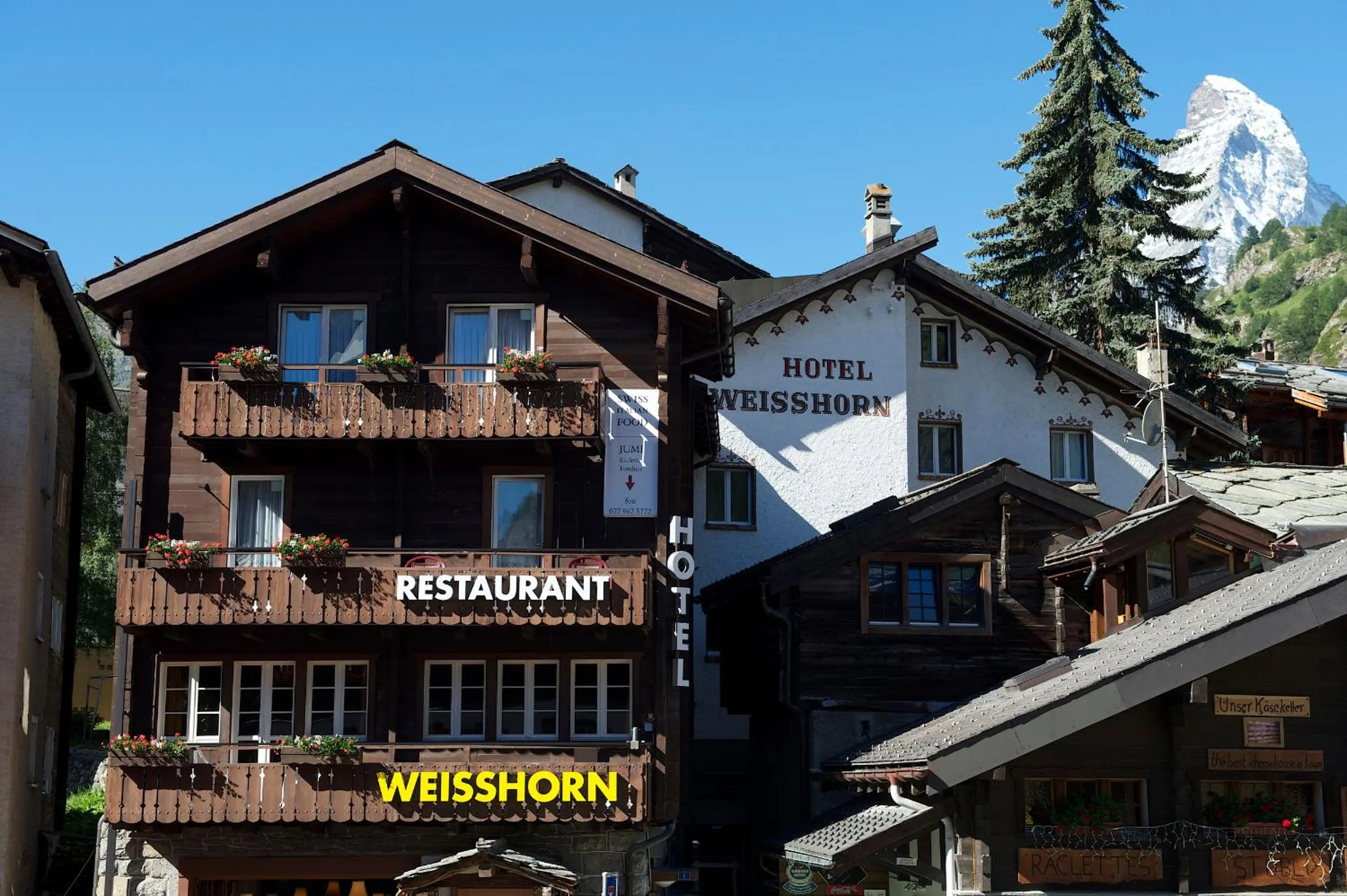 Facade/entrance in Hotel Weisshorn