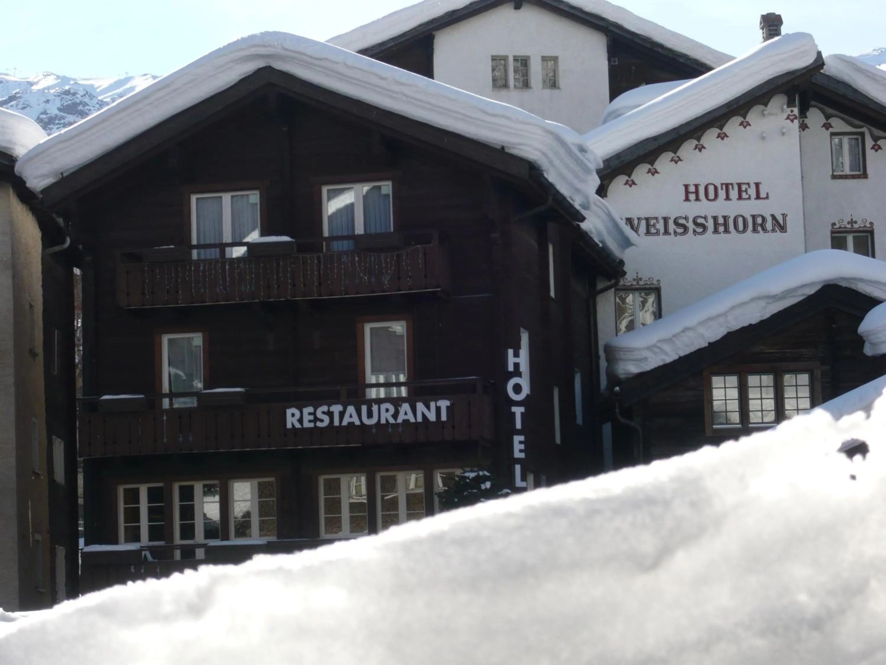Facade/entrance in Hotel Weisshorn