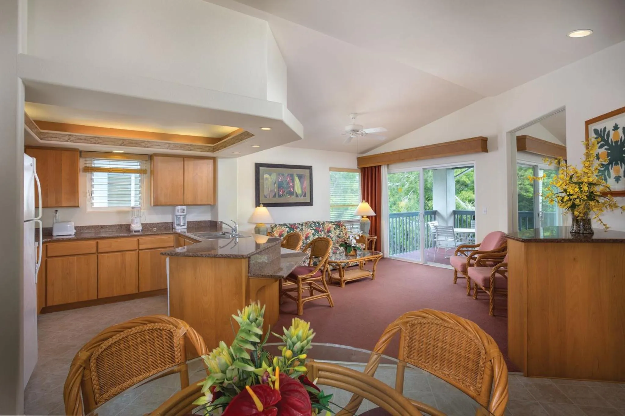 Living room in Club Wyndham Bali Hai Villas