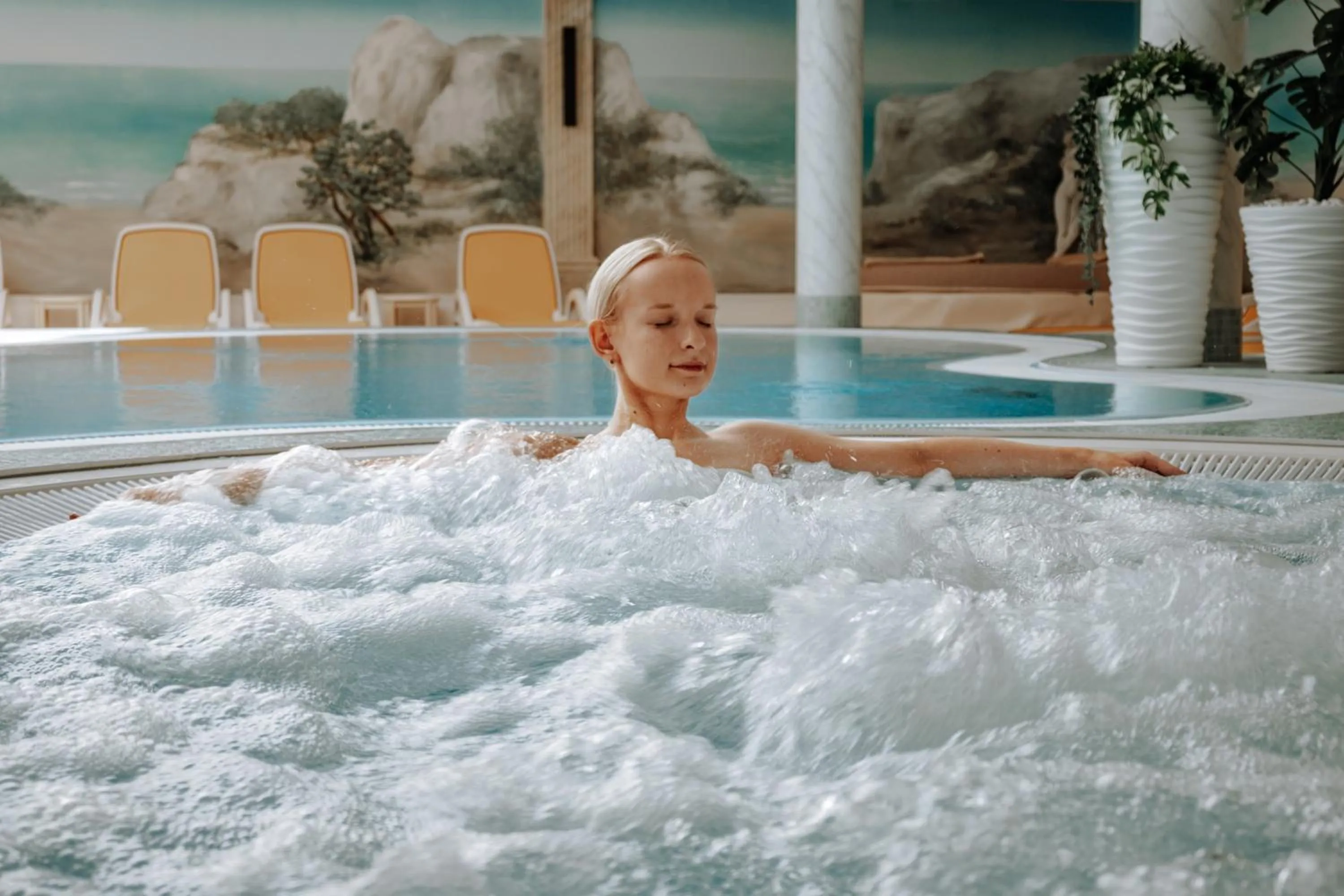 Pool view in Arkona Strandresidenzen