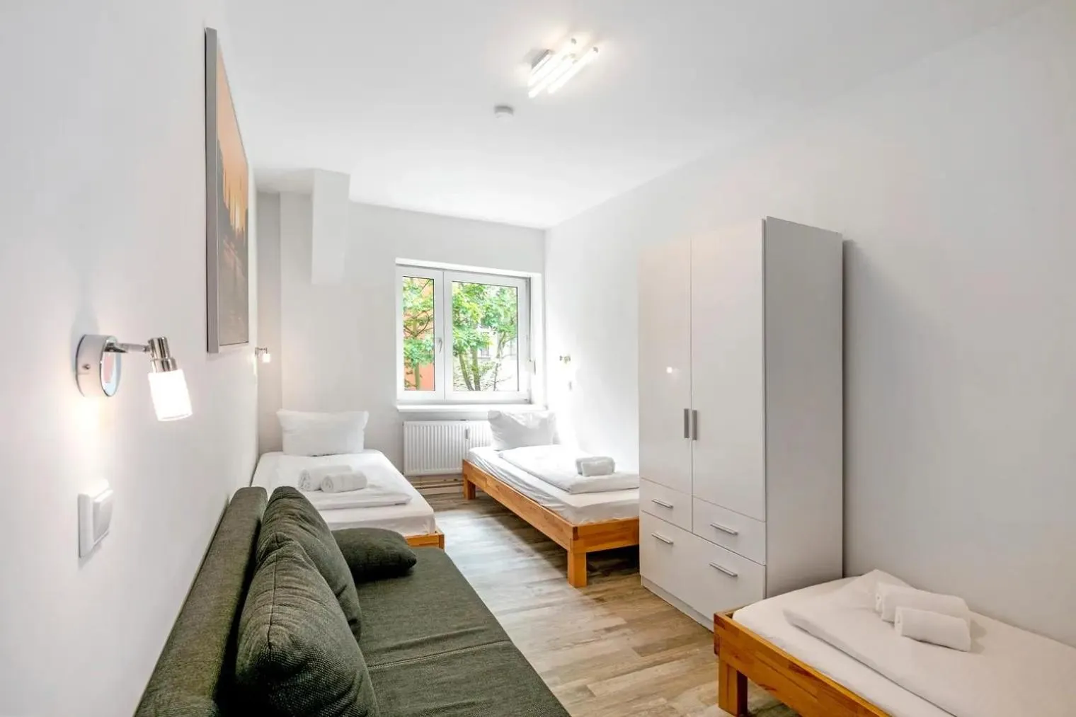 Bedroom, Bed in Apartments Tempelhof