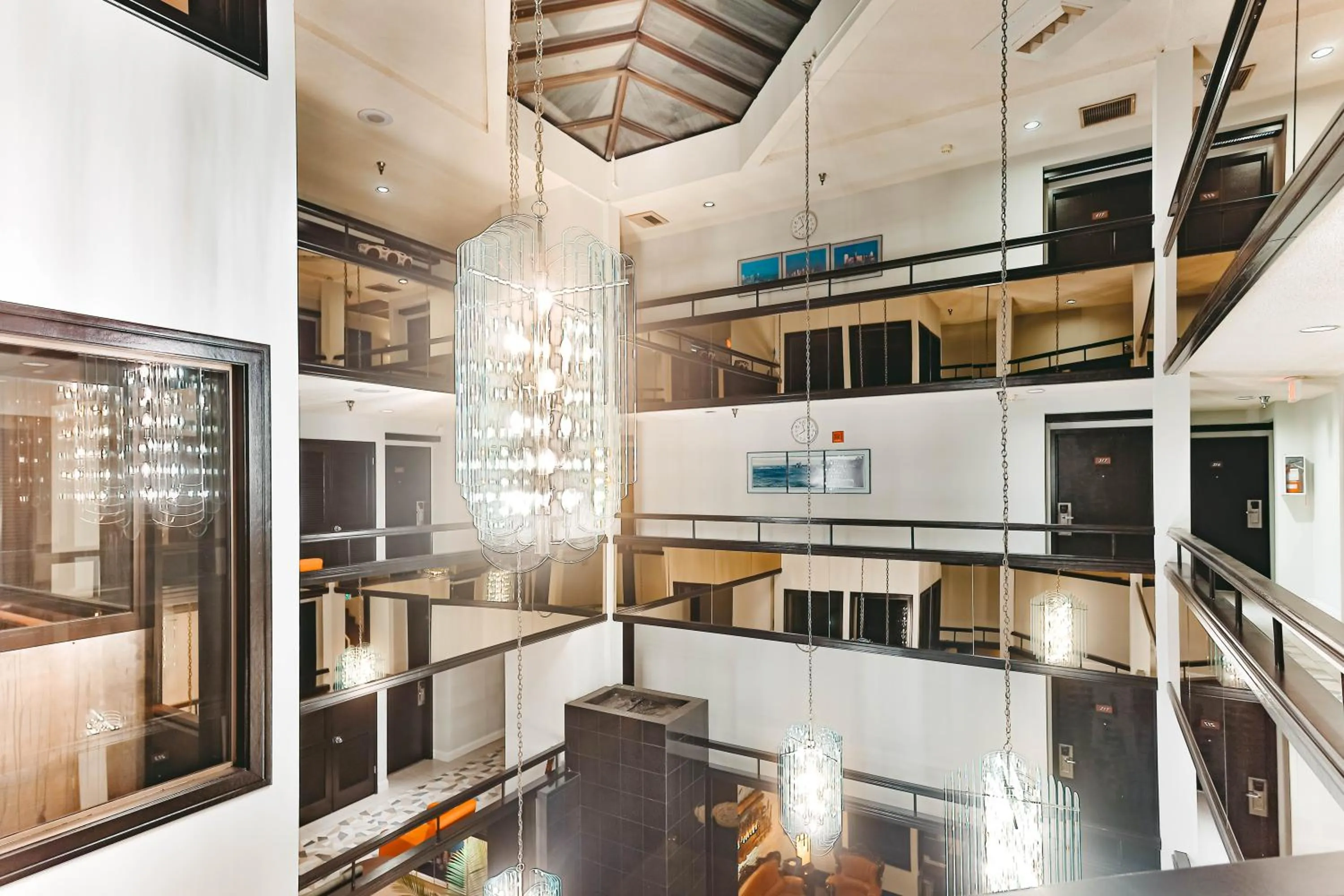 Seating area in Hotel International