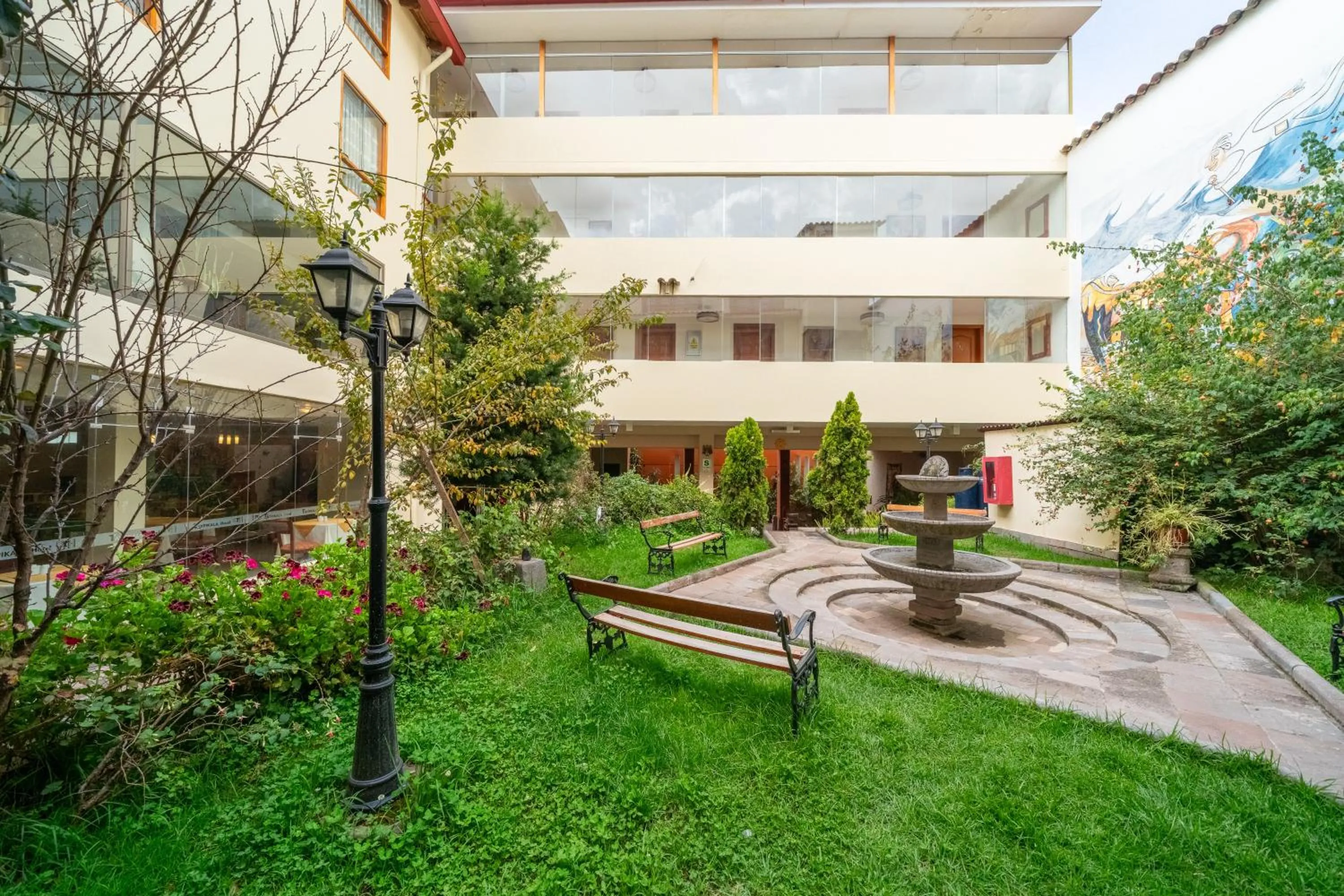 Garden in Taypikala Hotel Cusco