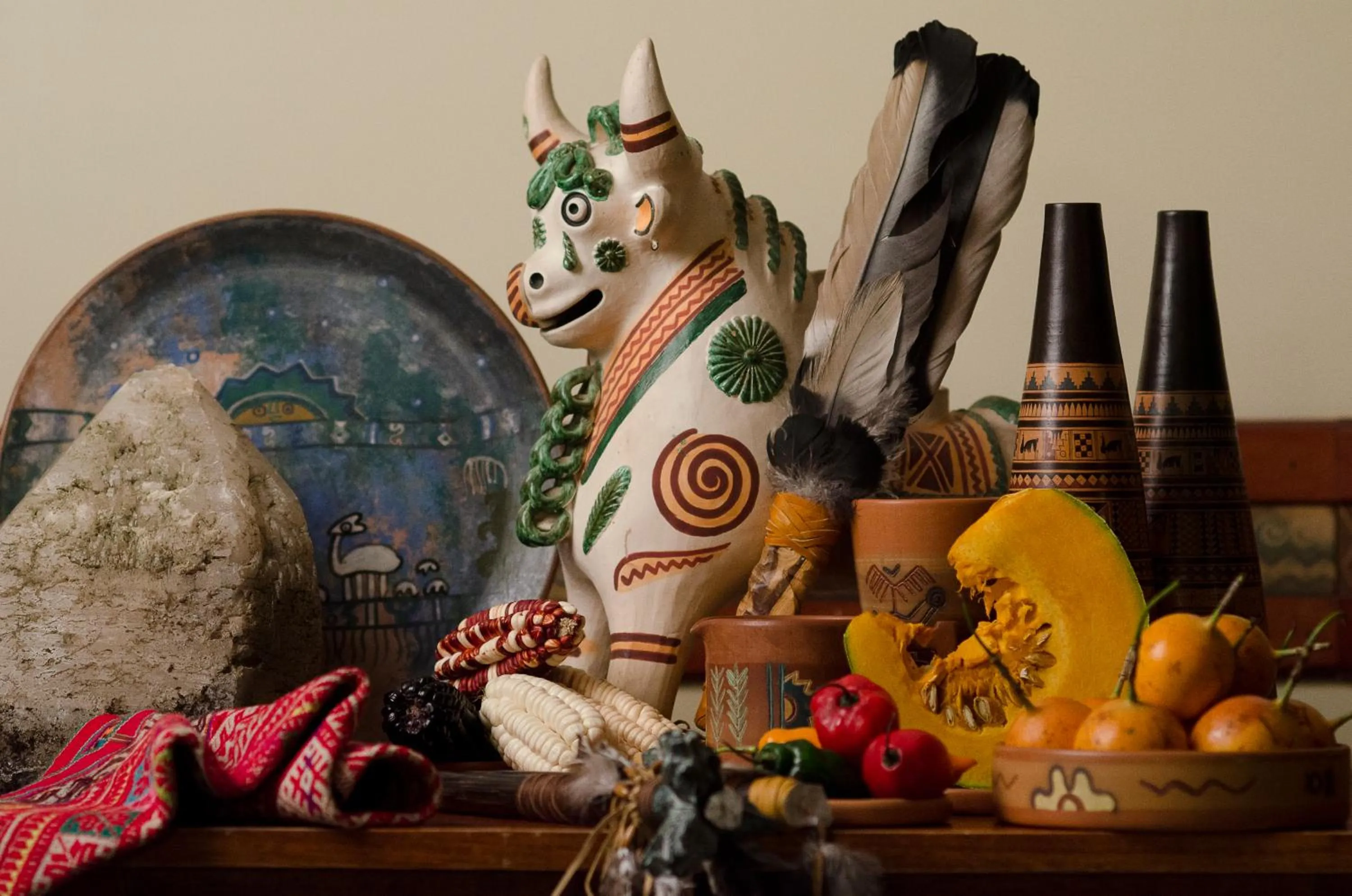 Decorative detail in Taypikala Hotel Cusco