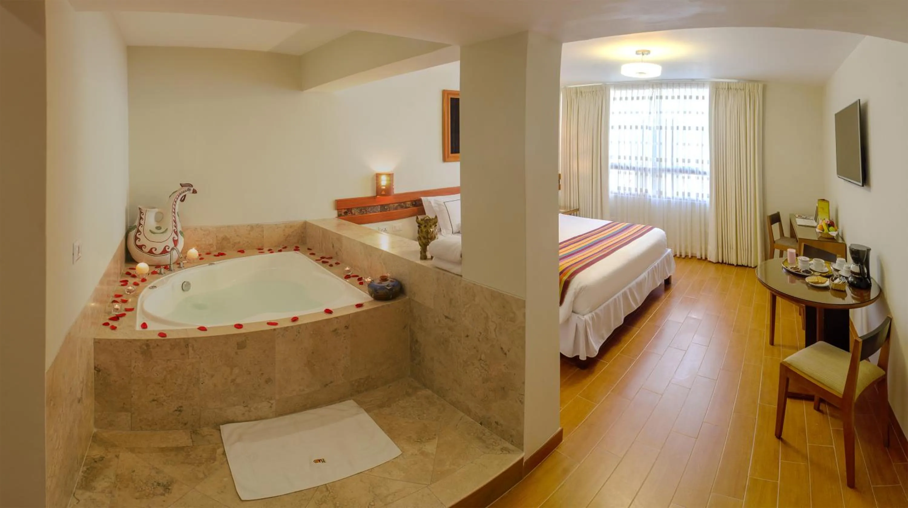 Photo of the whole room, Bed in Taypikala Hotel Cusco