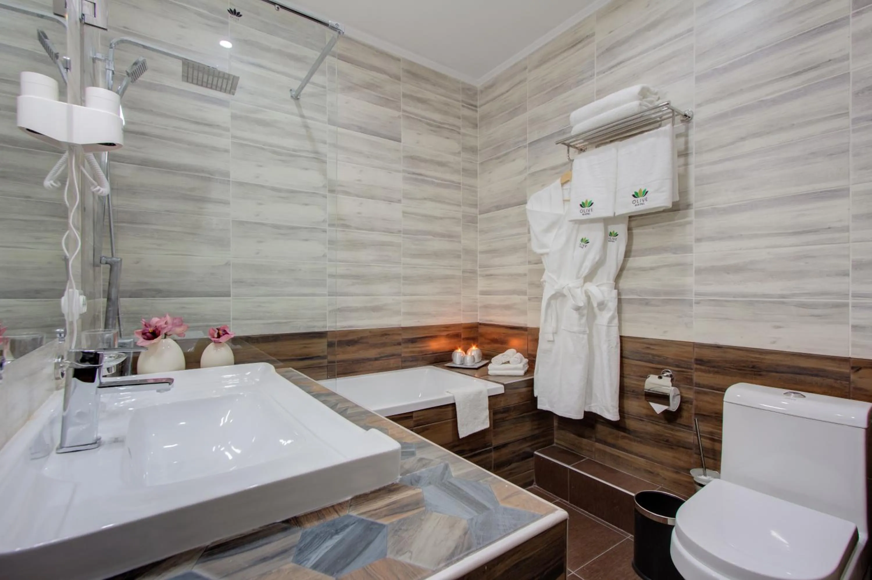 Shower in Olive Hotel Bishkek