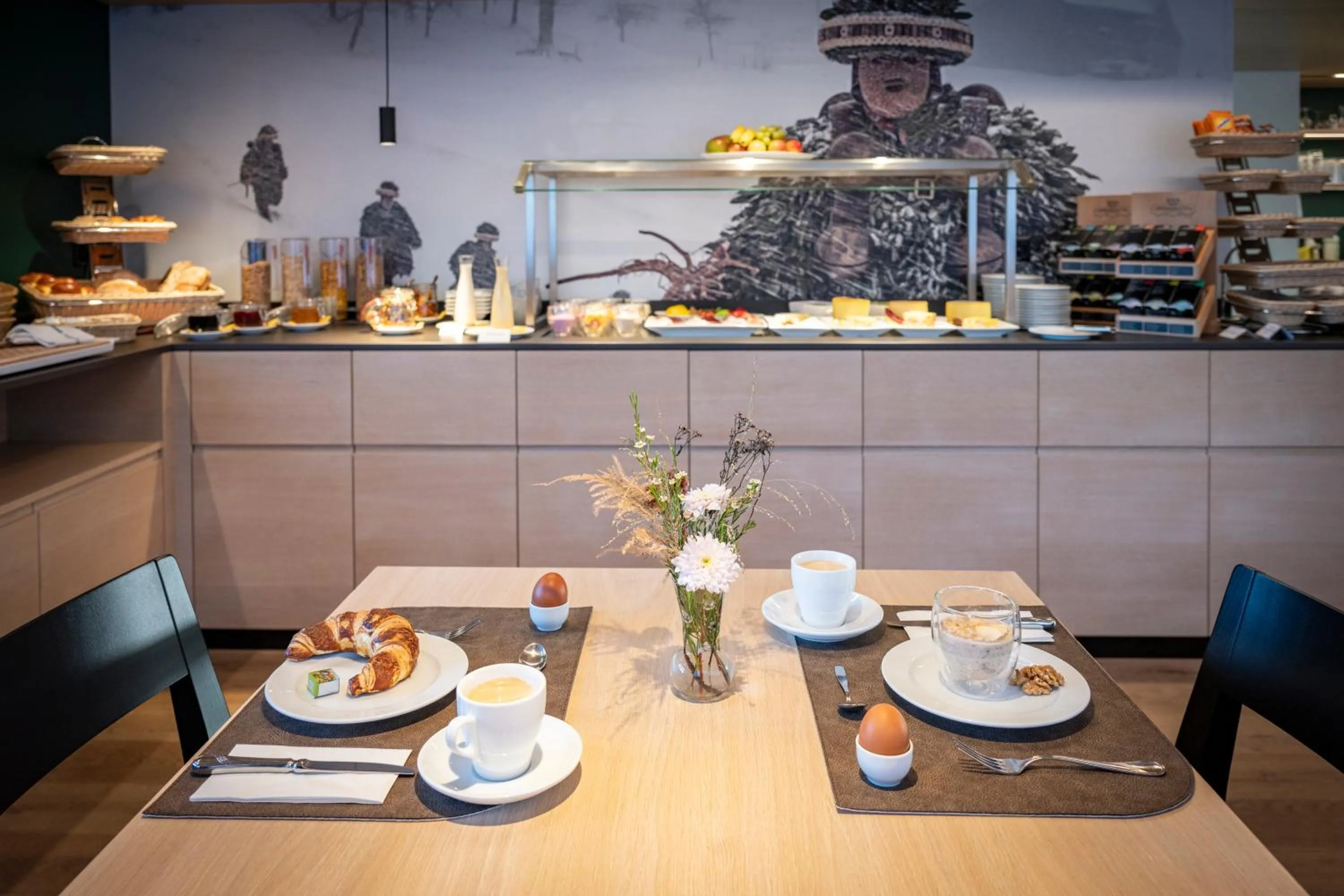 Breakfast in Hotel Restaurant Krone