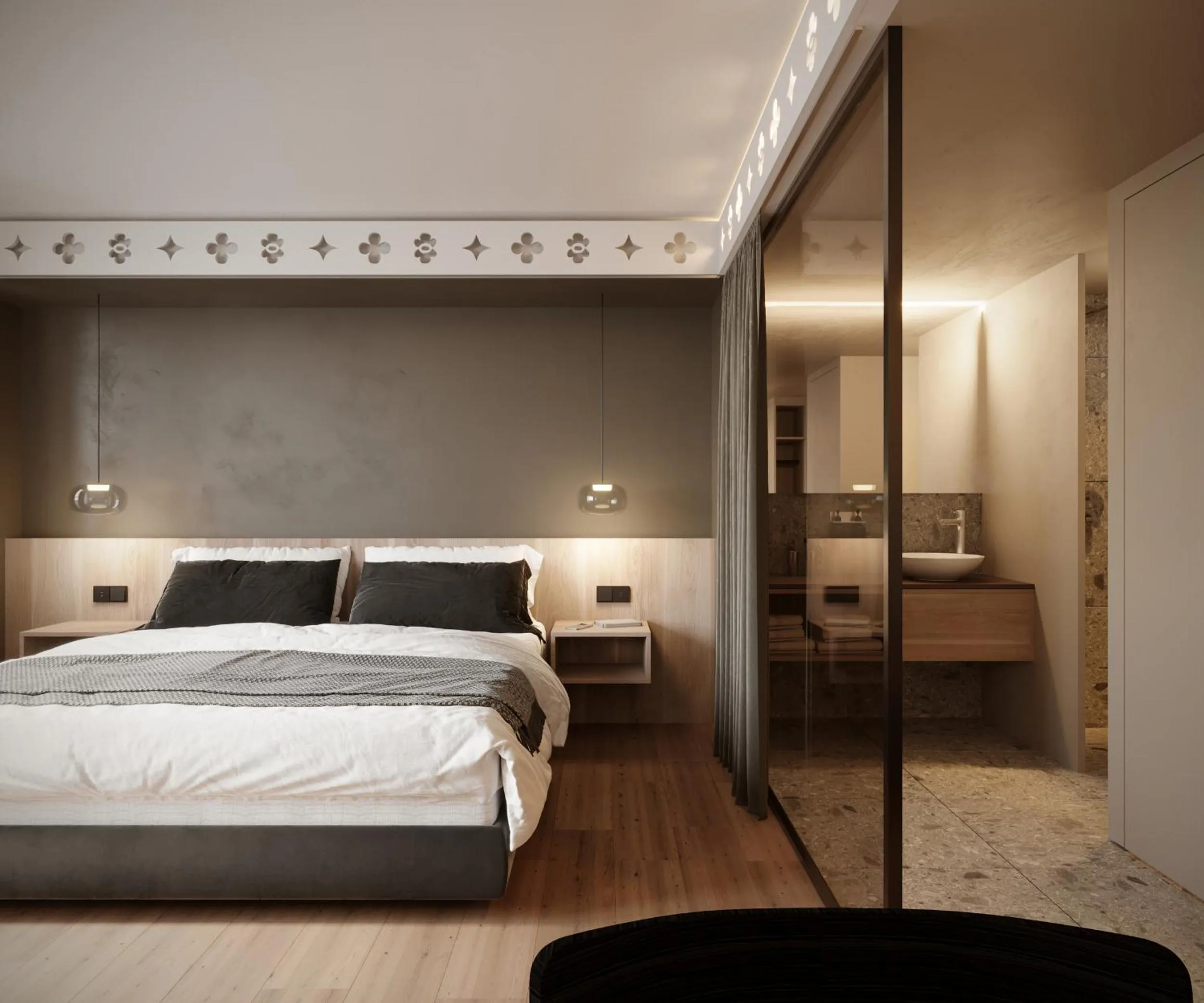 Photo of the whole room, Bed in Hotel Restaurant Krone