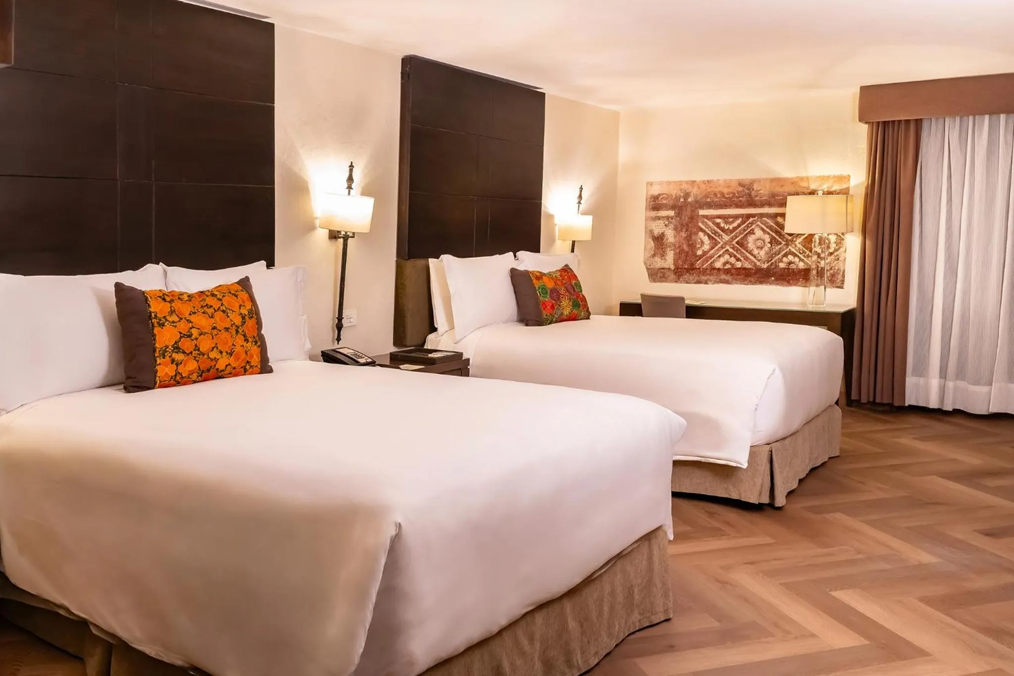 Bed in Quinta Real Puebla