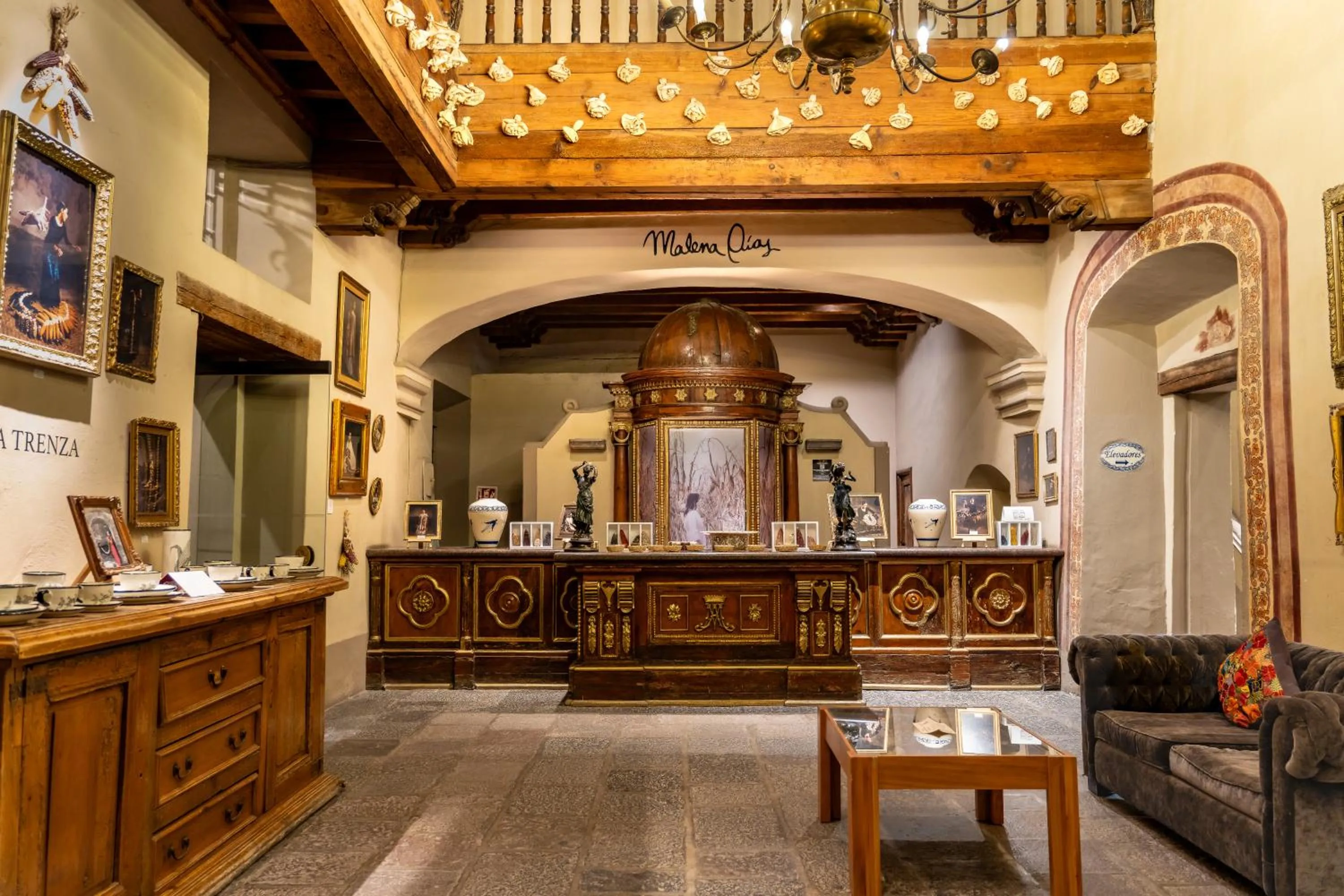 Living room in Quinta Real Puebla