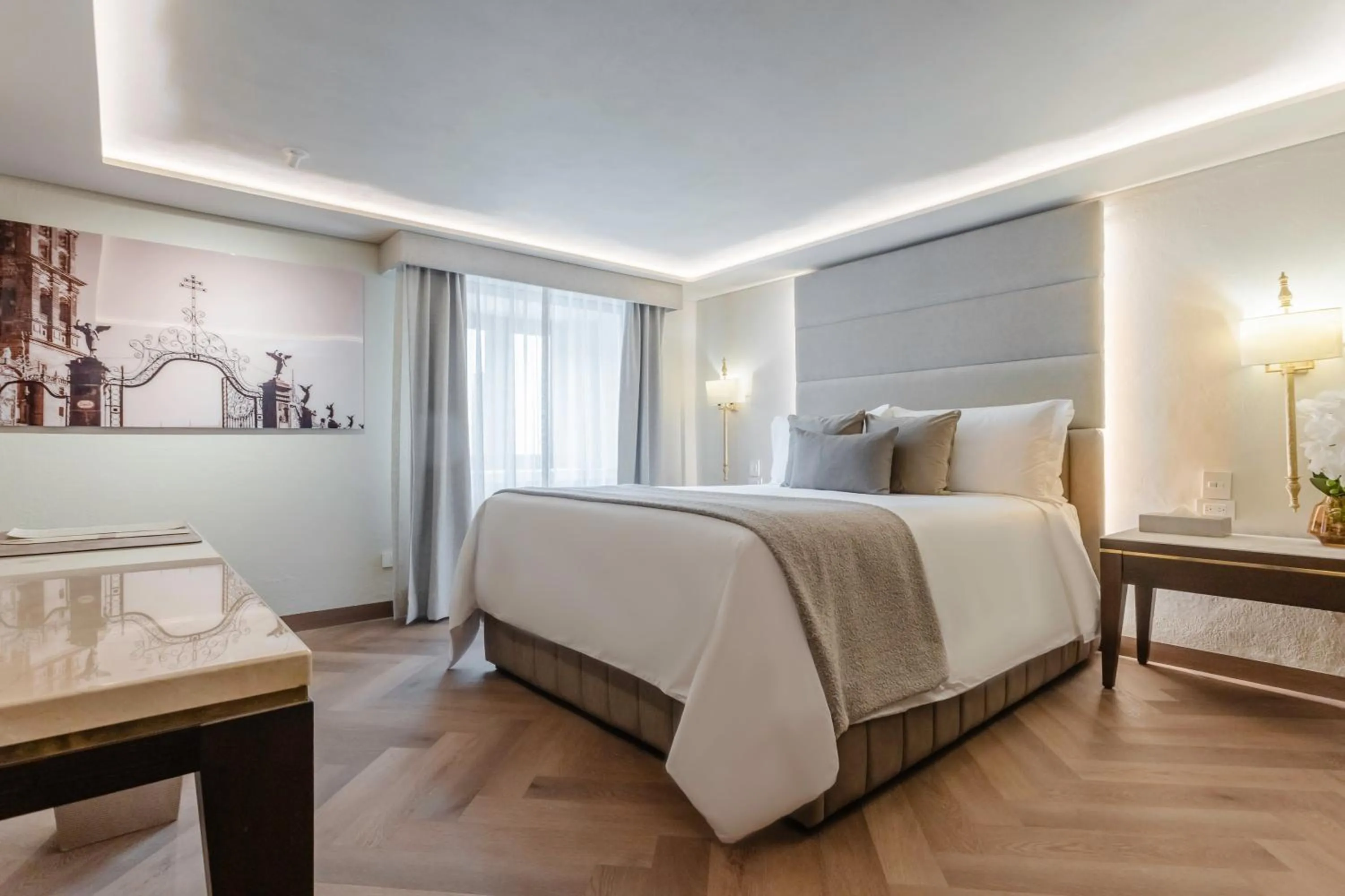 Bed in Quinta Real Puebla