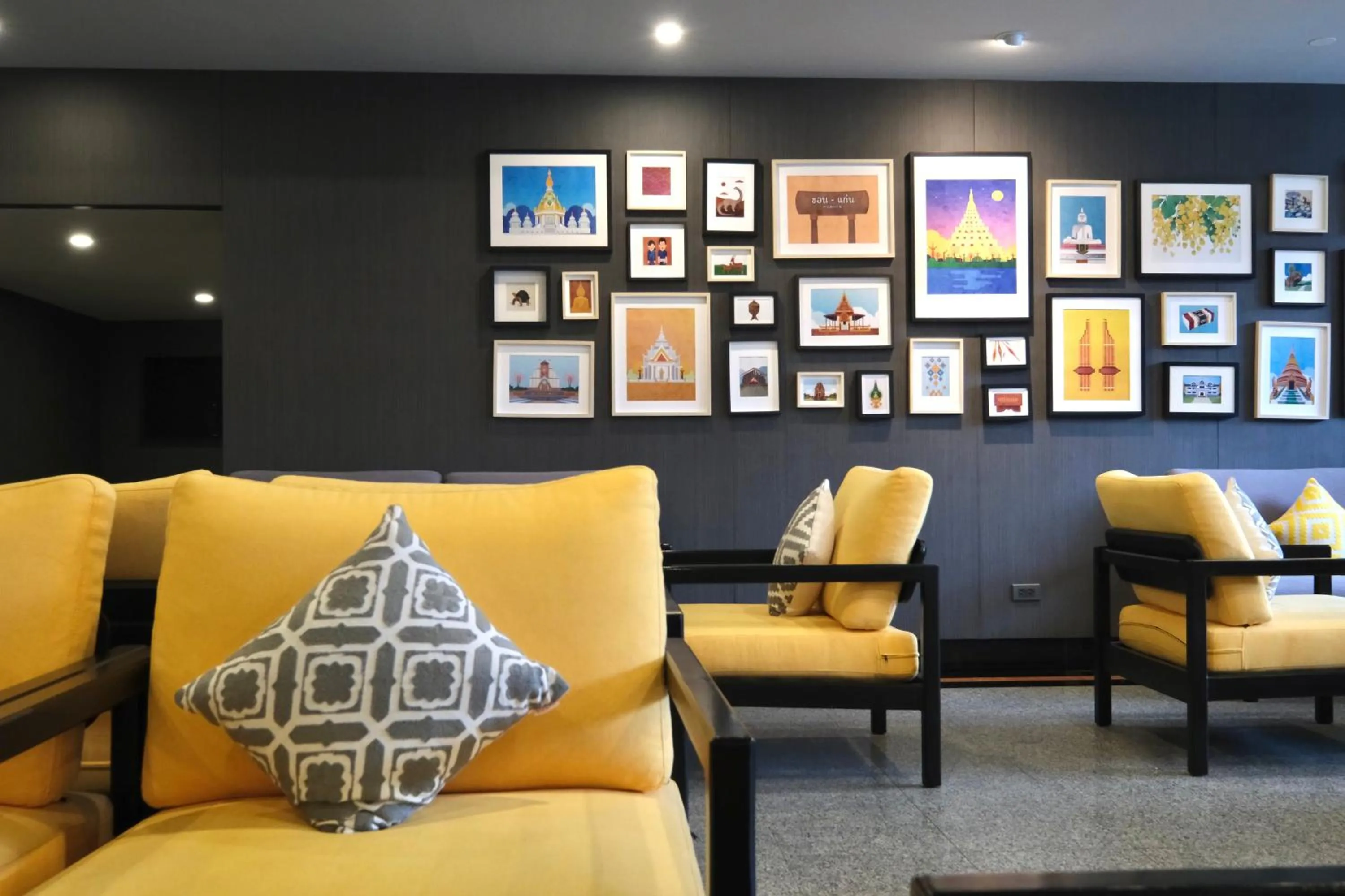 Lobby or reception in Le cassia Hotel