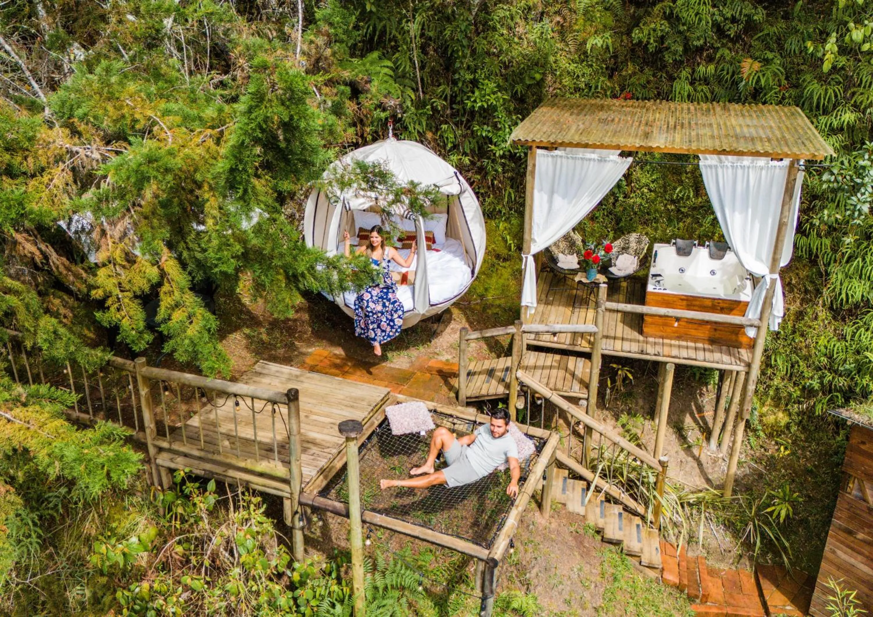Bird's eye view in Levit Glamping - Hotel Guatapé Peñol