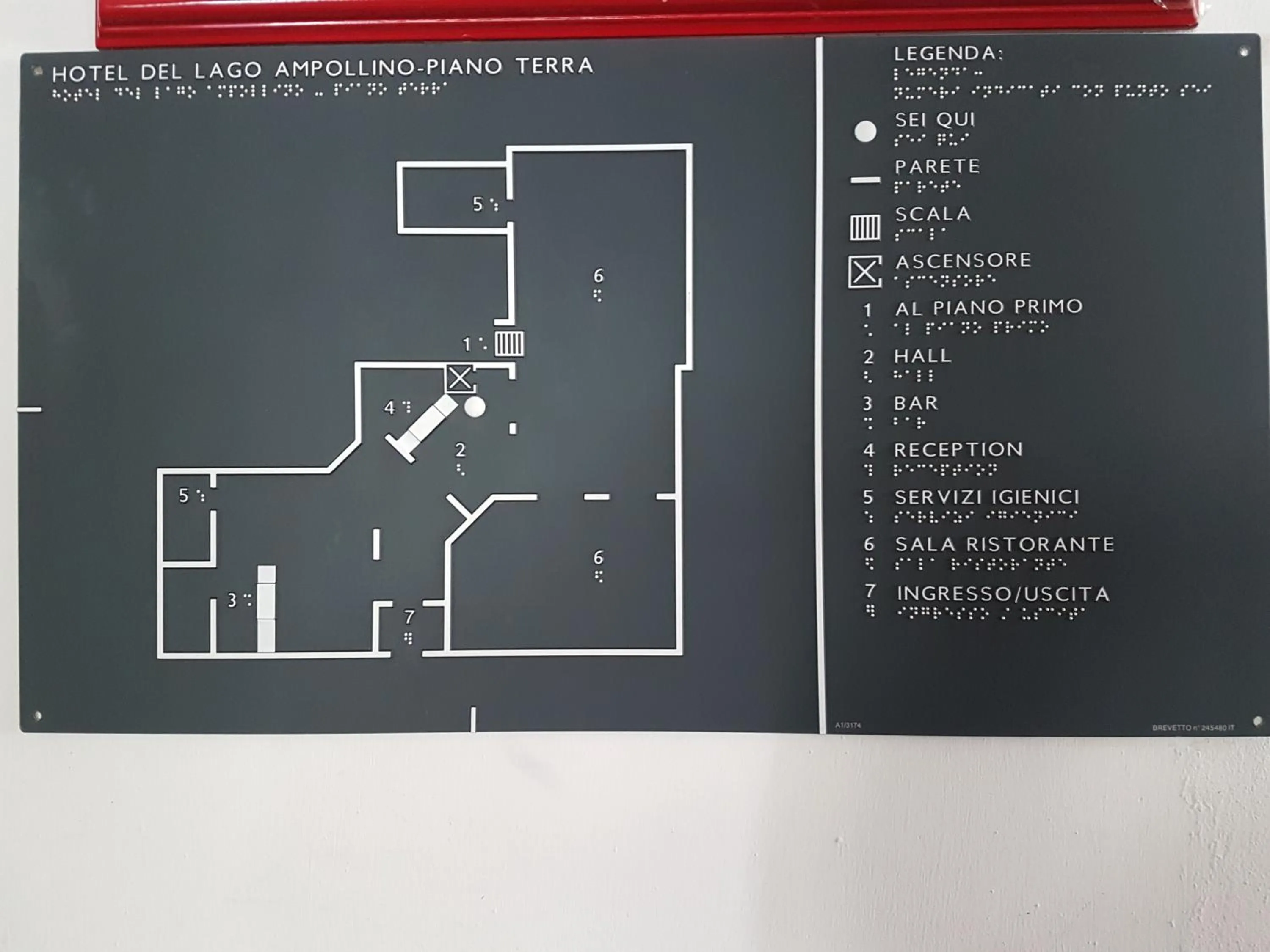 Floor plan in Hotel del Lago Ampollino