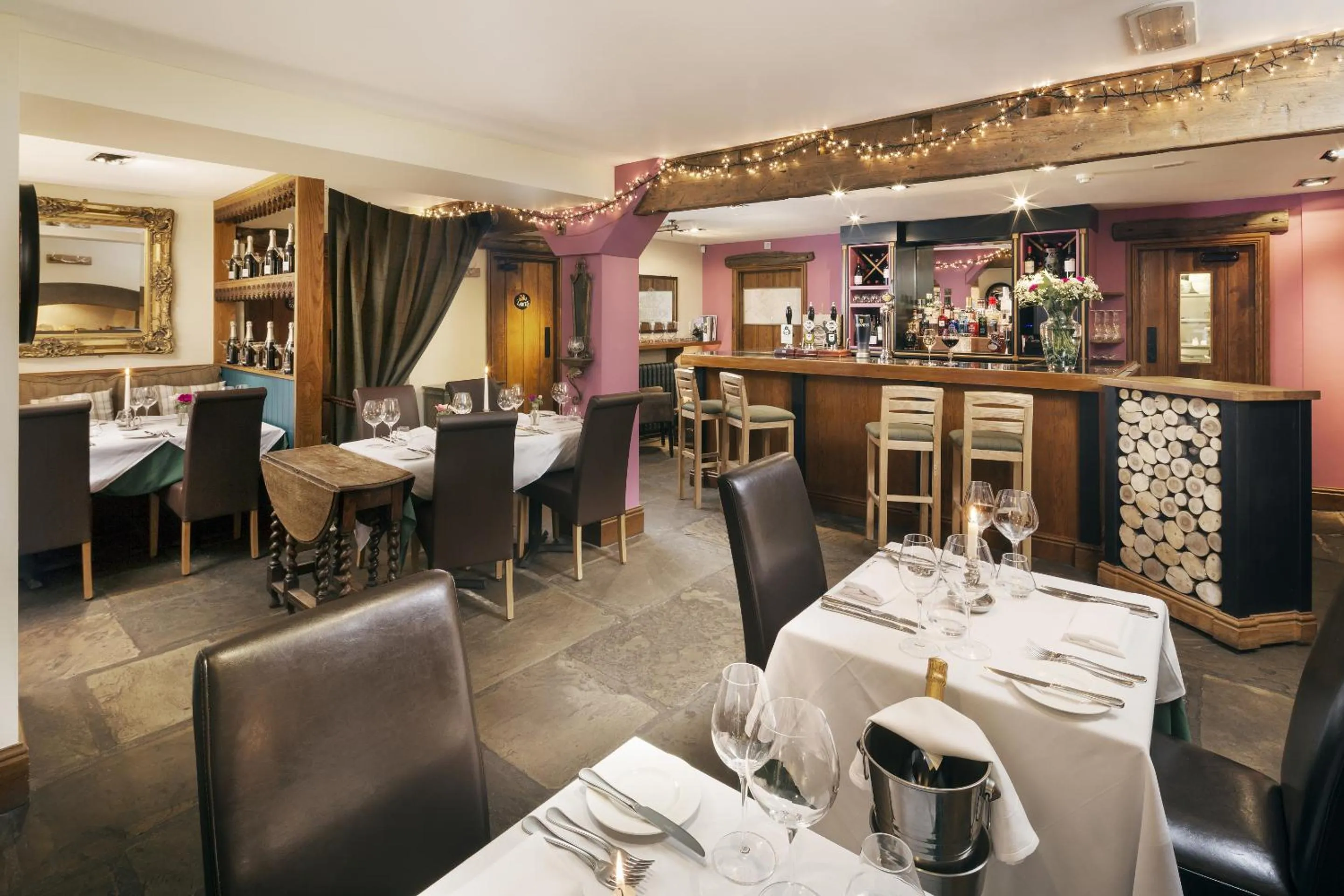 Dining area in Timble Inn