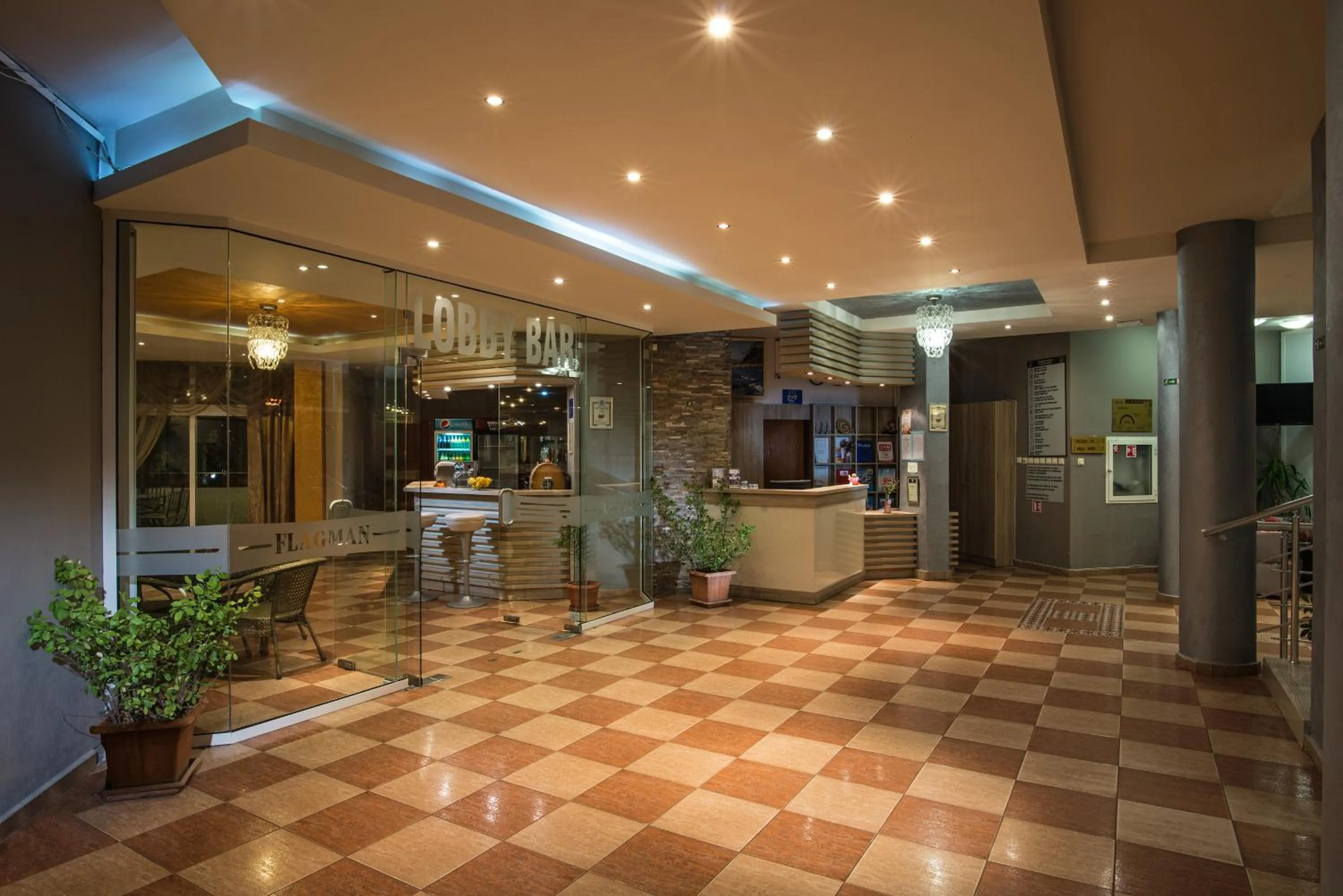 Lobby or reception in Flagman Hotel