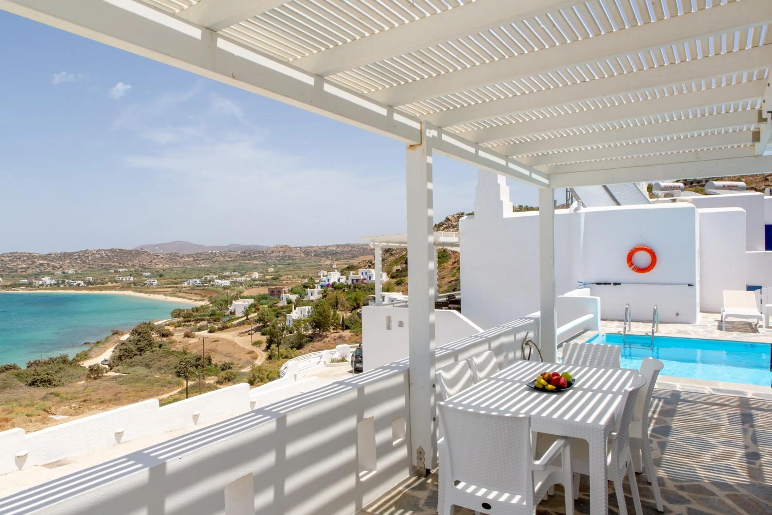 Pool view in Apricot and Sea Luxury Villas
