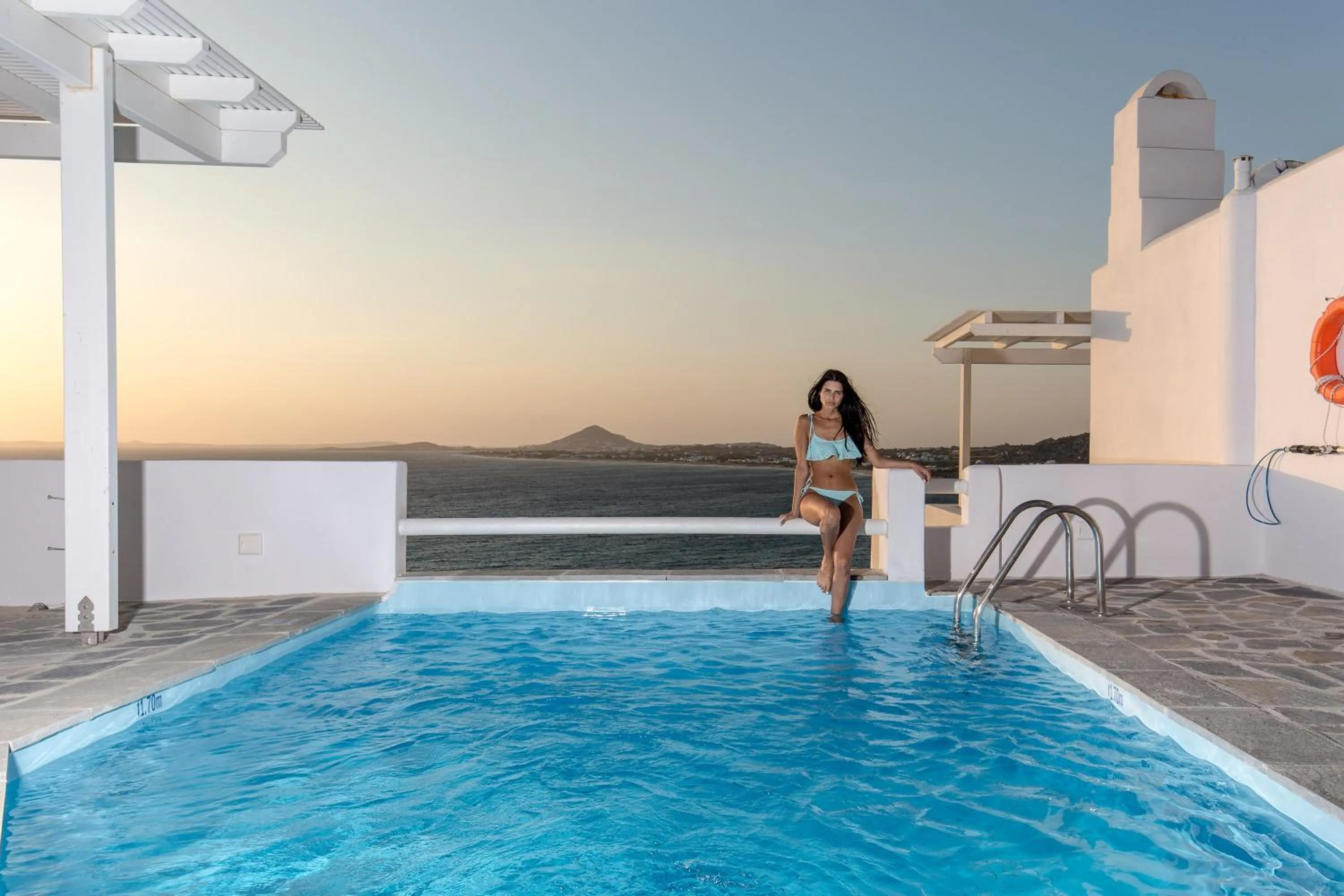 Pool view in Apricot and Sea Luxury Villas