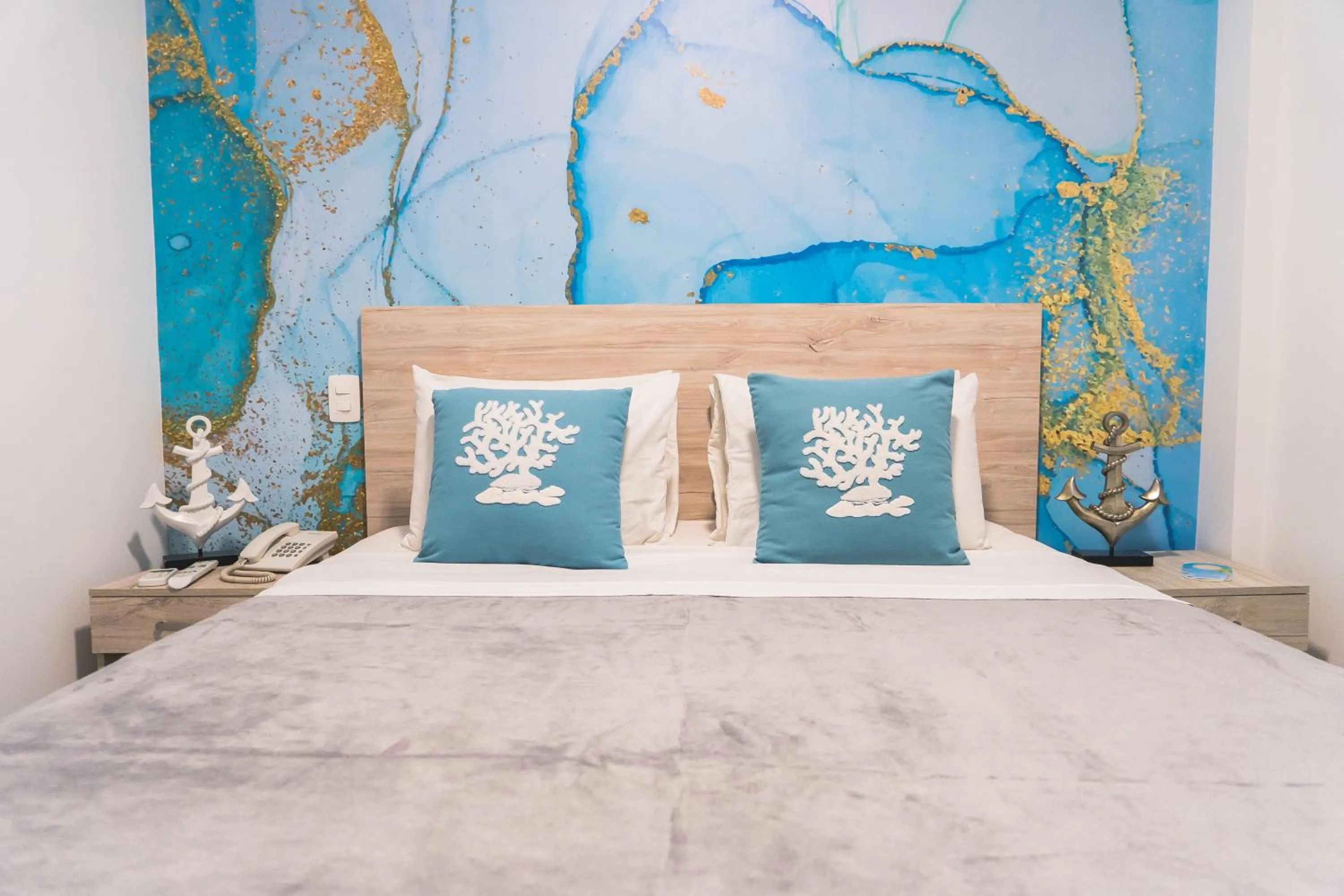 Bed in Sea Colors Hotel