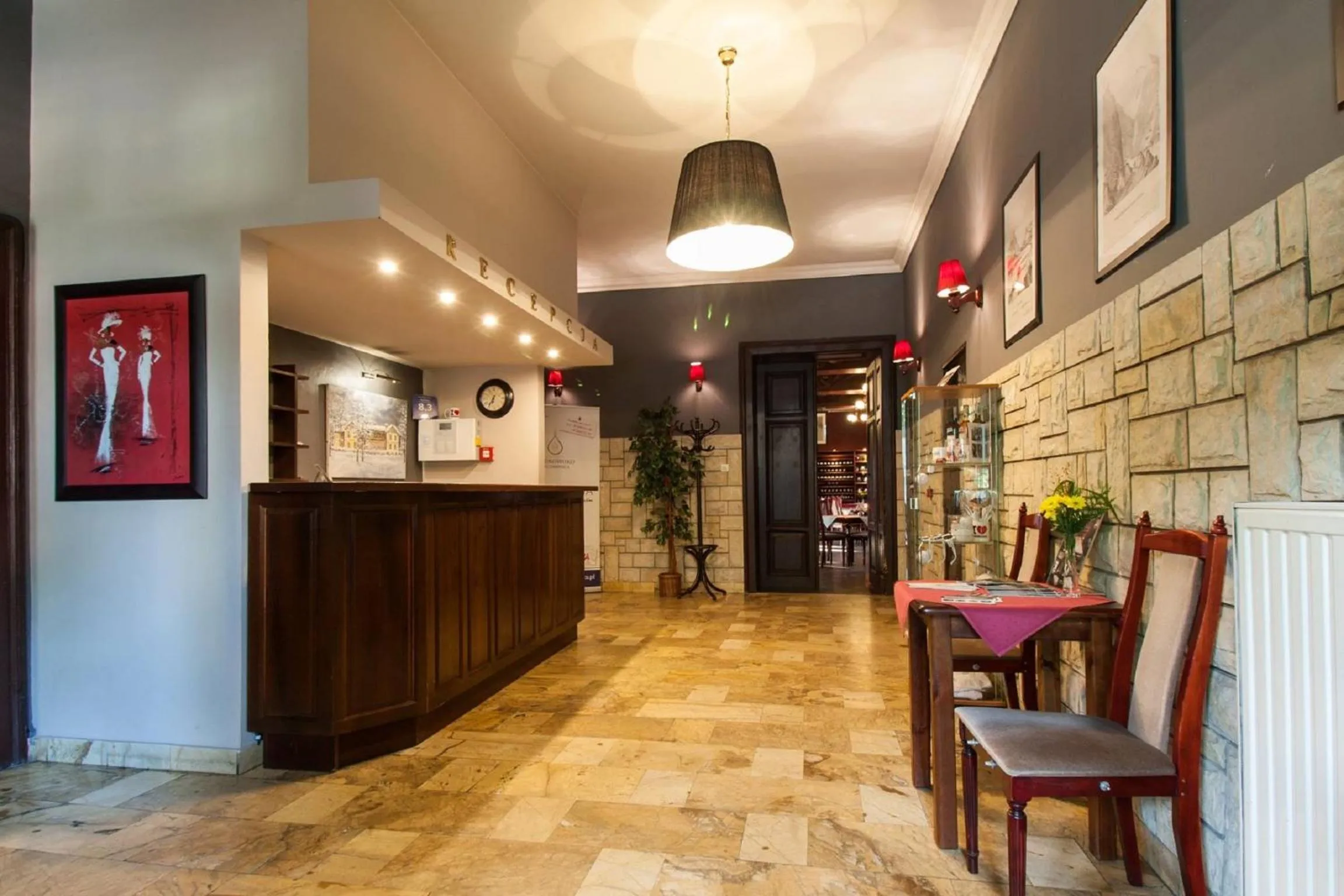 Lobby or reception in Willa Marta Szczawnica