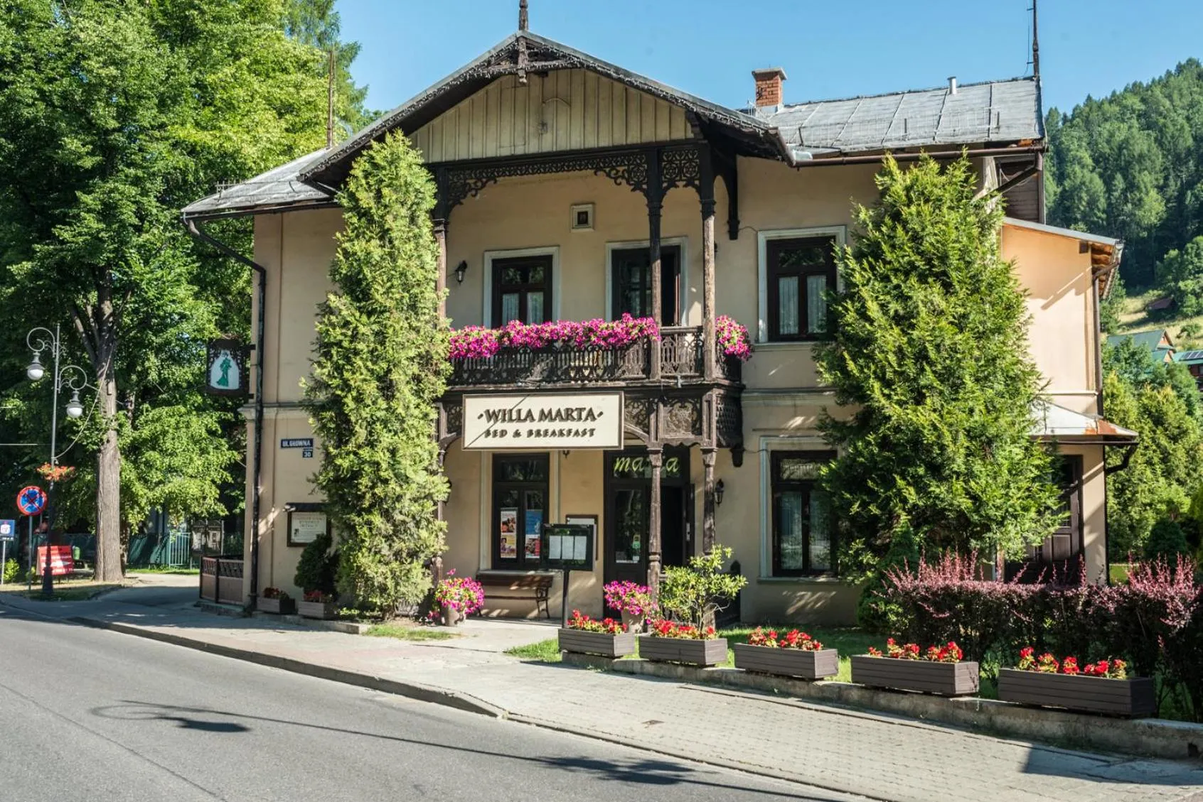 Facade/entrance in Willa Marta Szczawnica