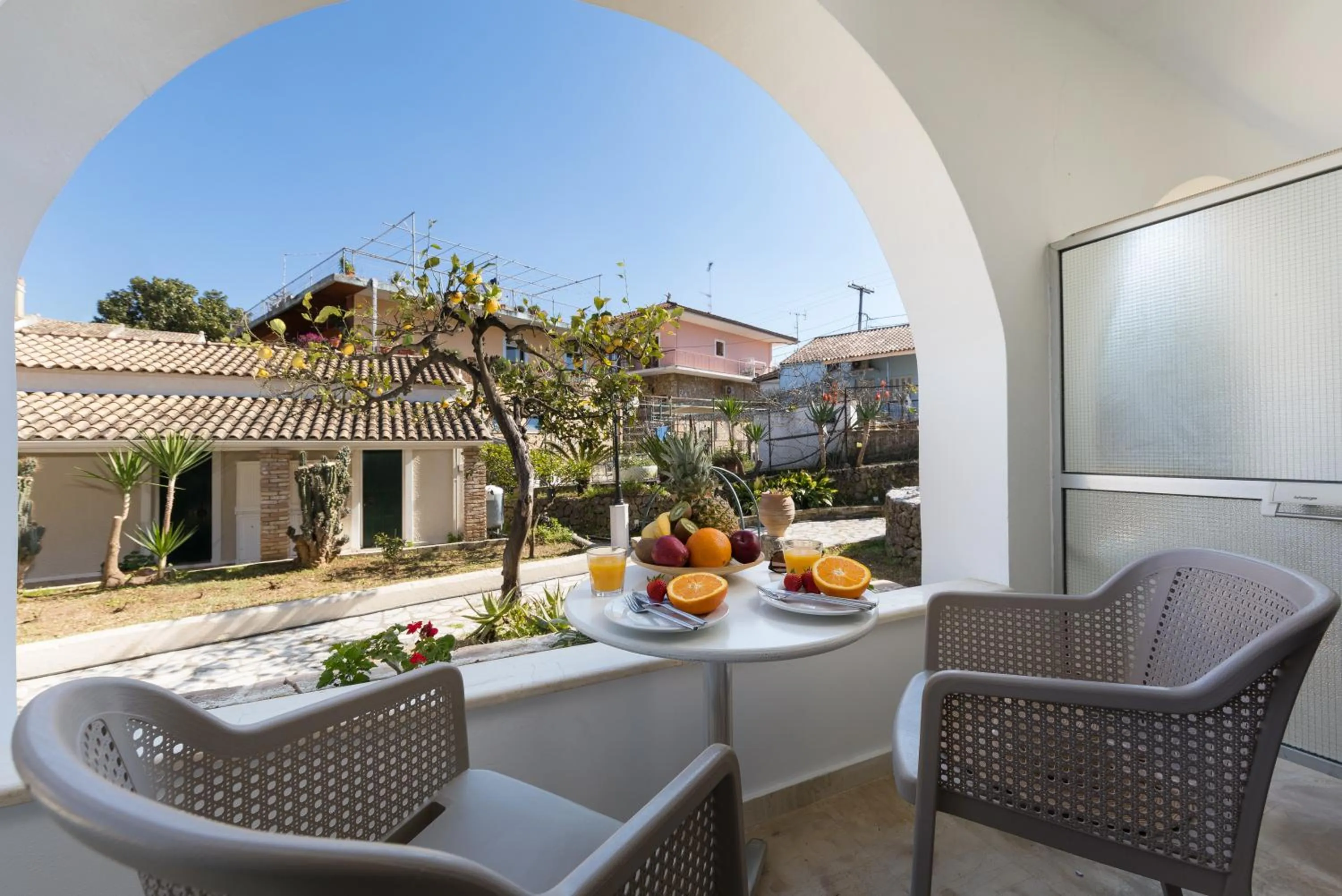 Balcony/Terrace in Iliada Beach Hotel