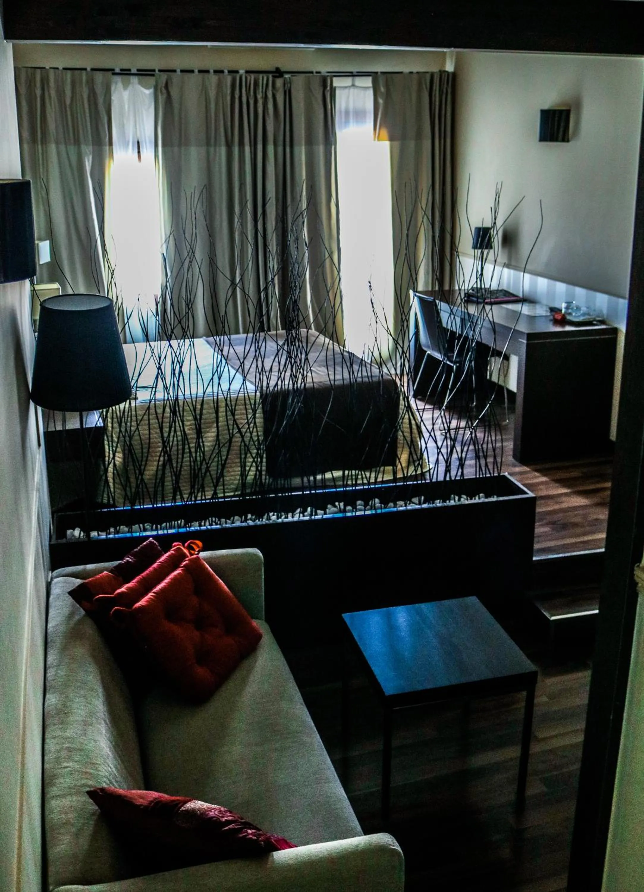 Seating area, Bed in Hotel Rural Plaza Mayor Chinchon