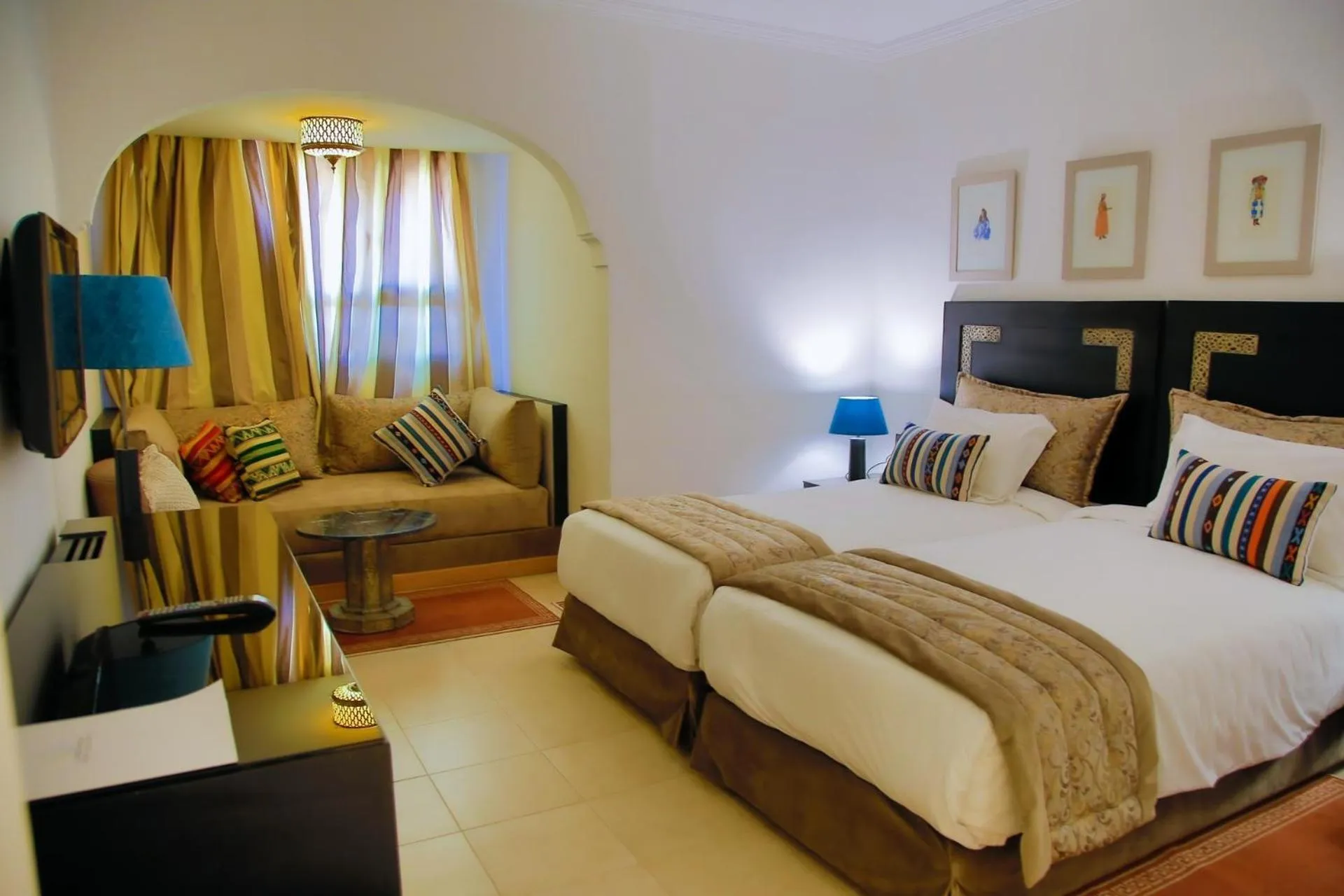 Bed in Rose Aqua Park Hotel