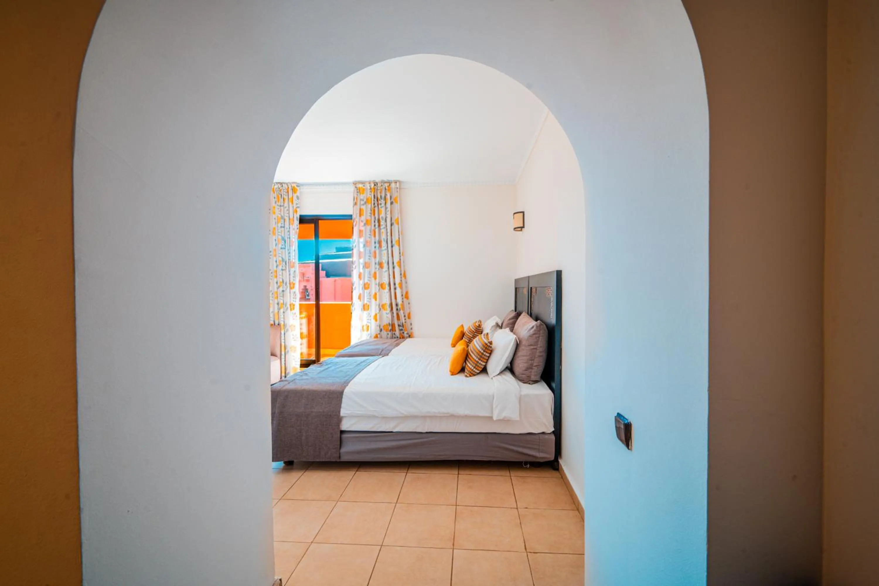 Bed in Rose Aqua Park Hotel