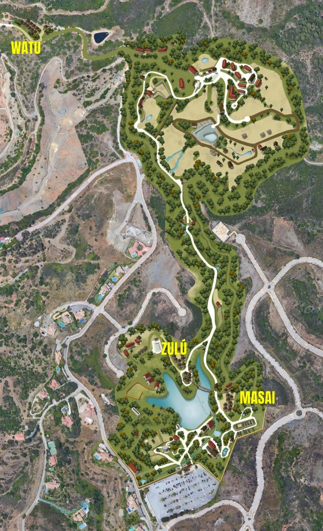 Location in Hotel Selwo Lodge - Animal Park Tickets Included